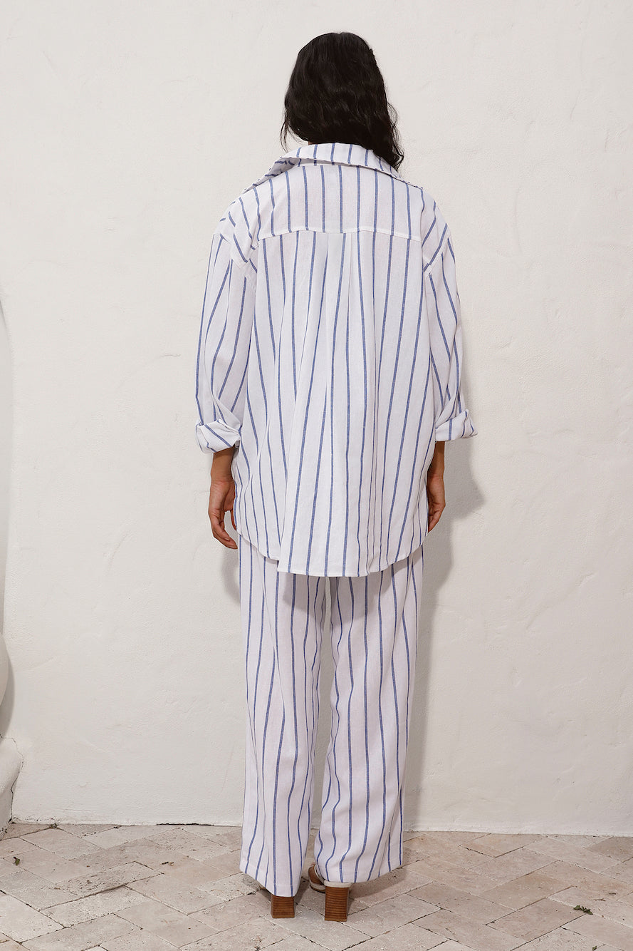 SNDYS Isla Shirt Blue Stripe-Seaa Fashion