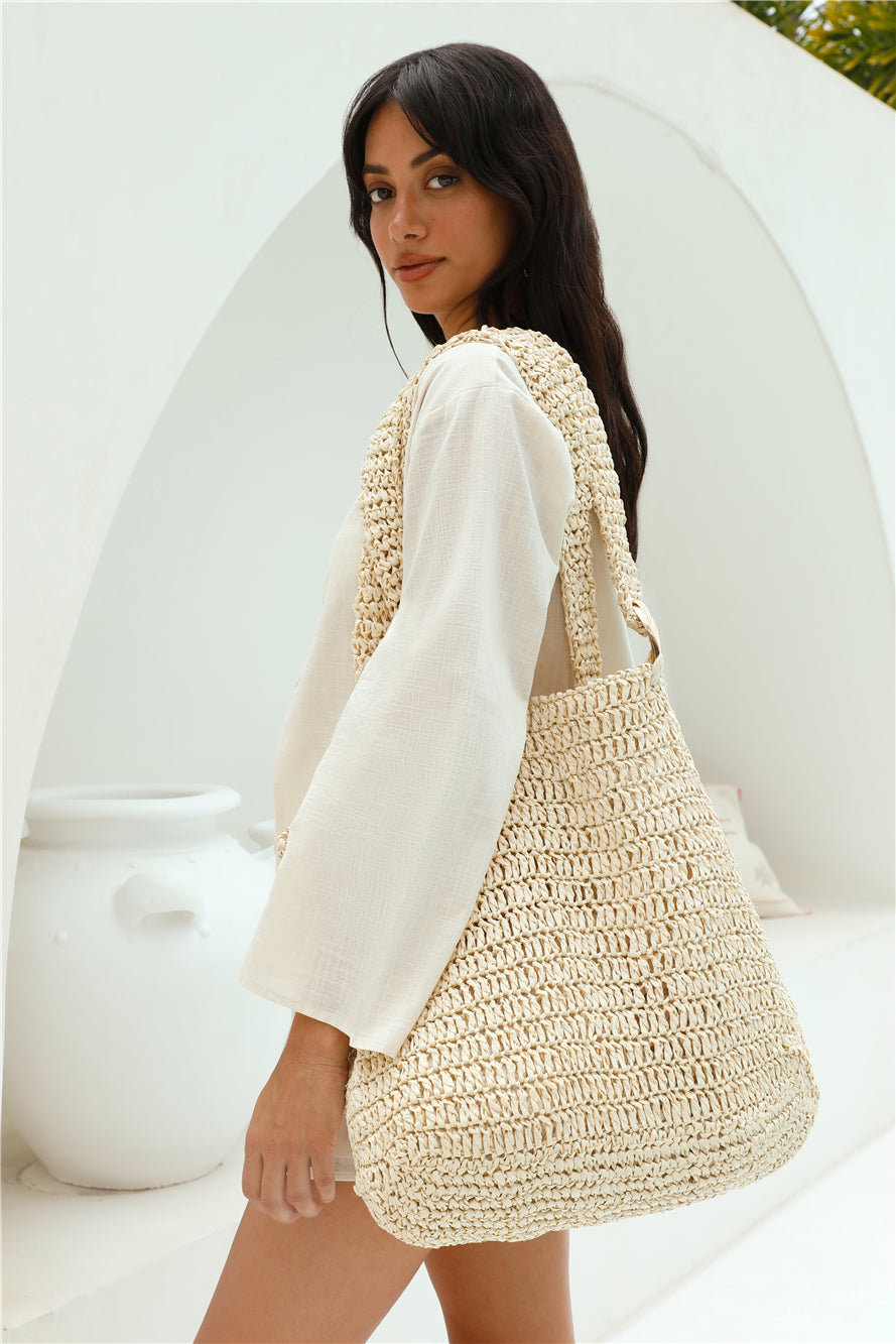 BILLINI Ocean Tote Bag Natural Raffia-Seaa Fashion