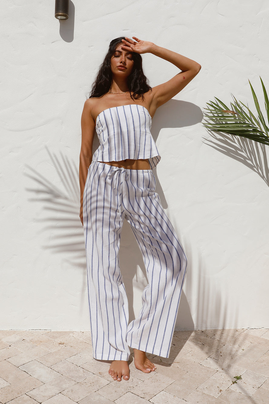 SNDYS Isla Top Blue Stripe-Seaa Fashion