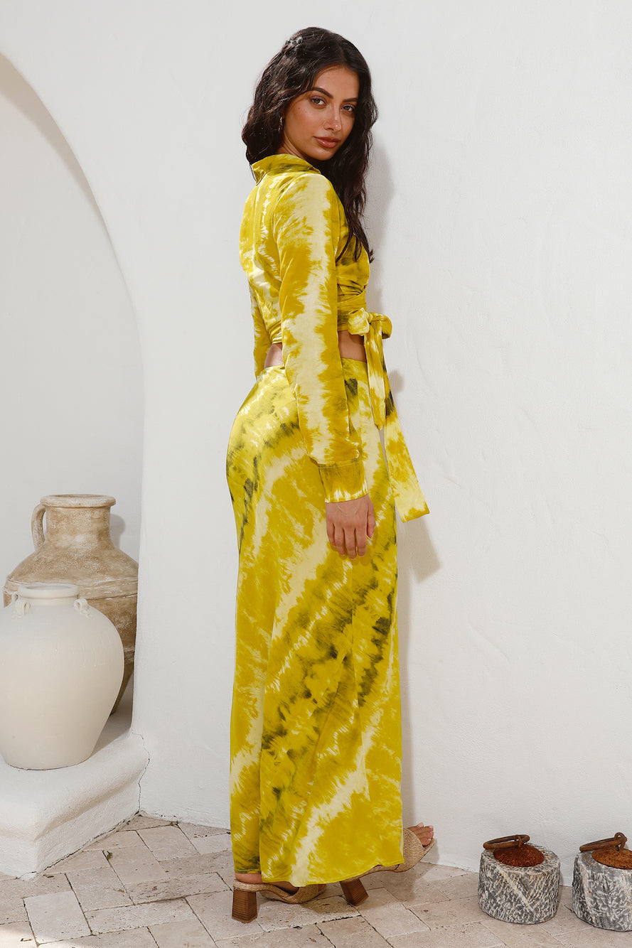 LE SALTY Ava Maxi Skirt Golden-Seaa Fashion