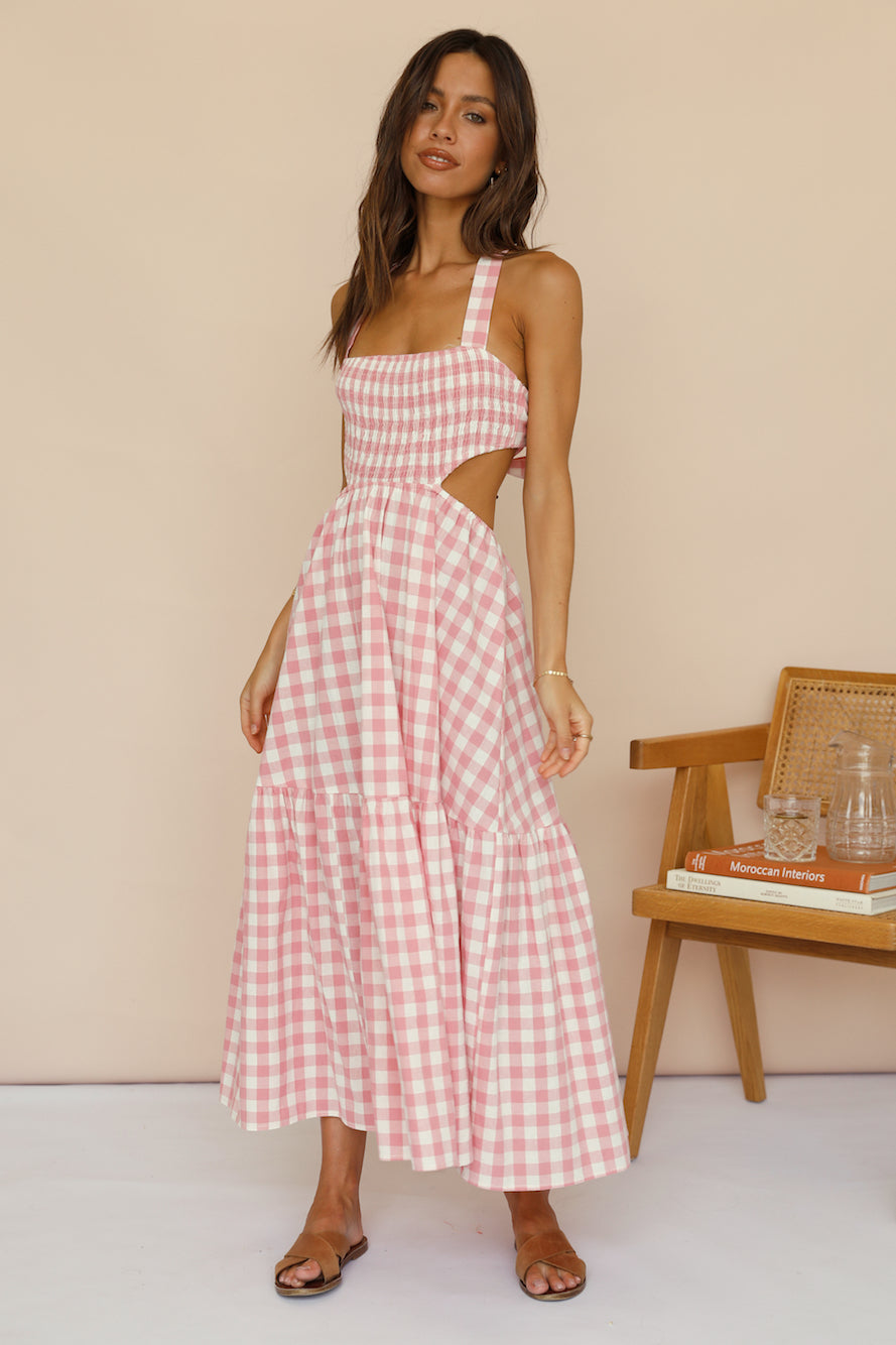 Head In The Clouds Maxi Dress Pink-Seaa Fashion