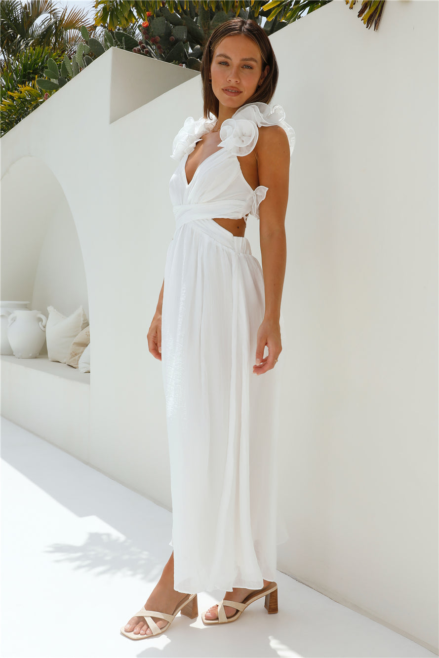 Whimsical Romance Midi Dress White-Seaa Fashion