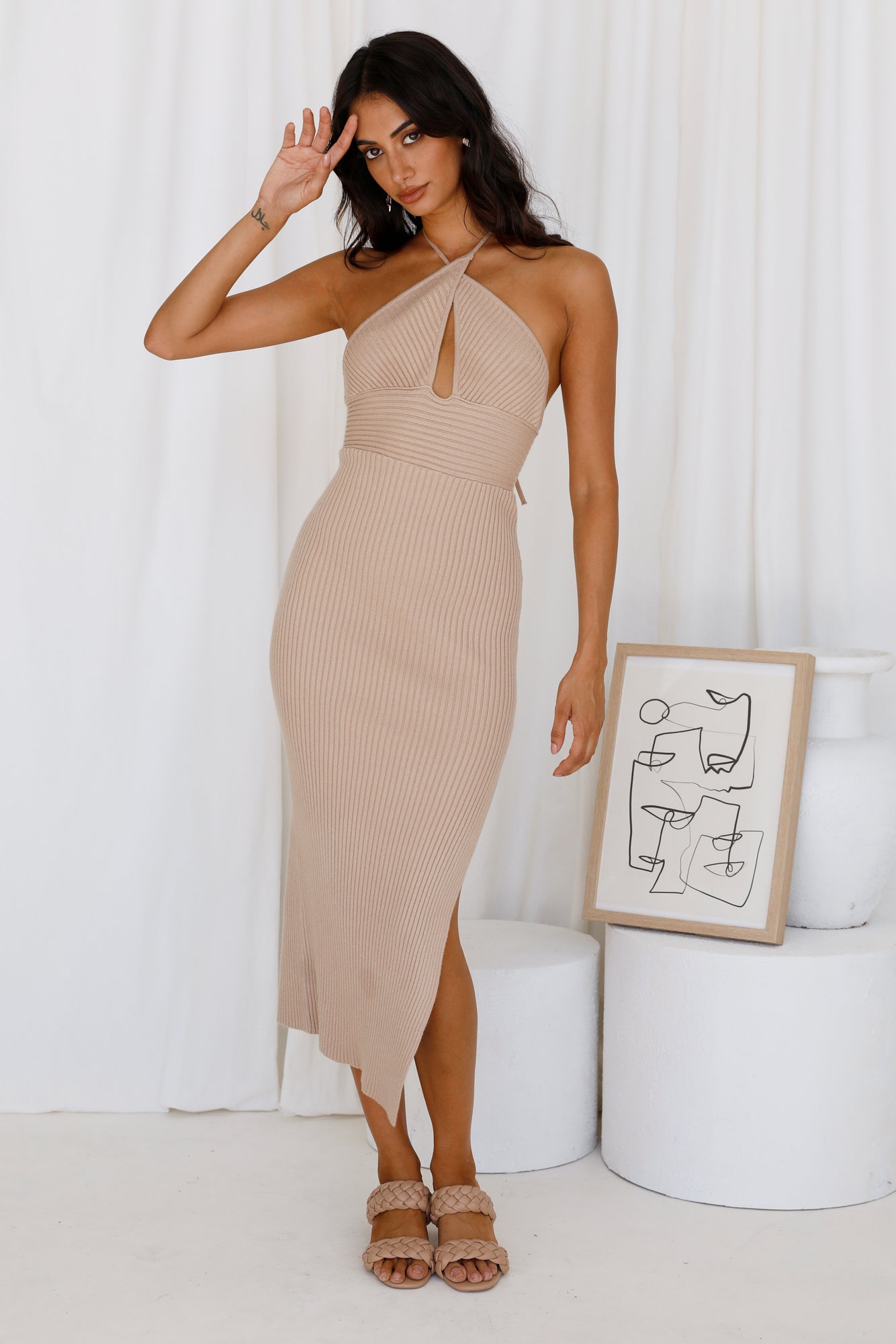 Winners Maxi Dress Brown-Seaa Fashion