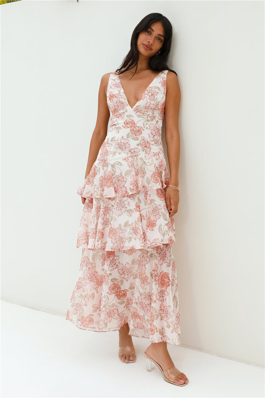 Foolish One Maxi Dress Pink-Seaa Fashion