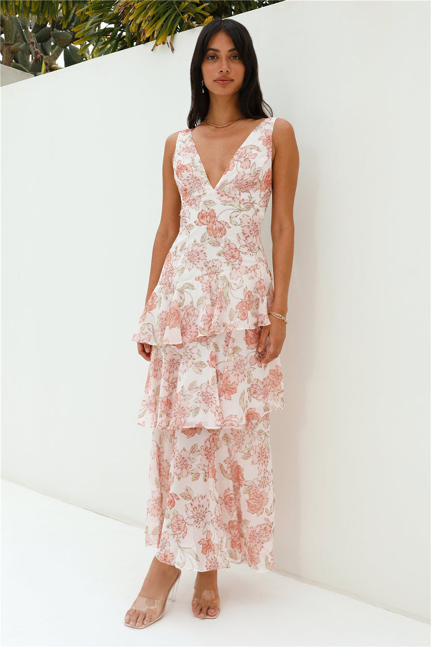 Foolish One Maxi Dress Pink-Seaa Fashion