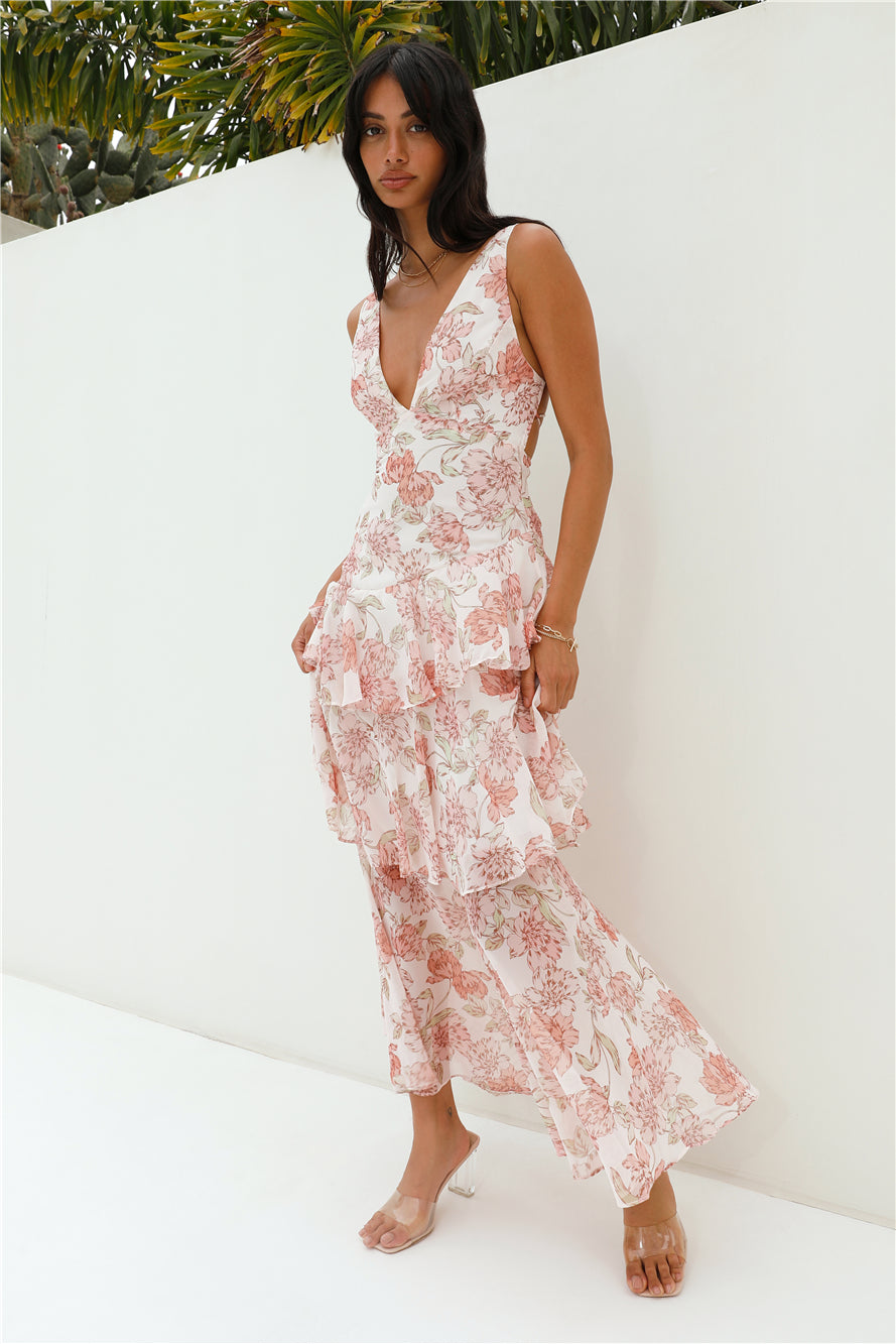 Foolish One Maxi Dress Pink-Seaa Fashion