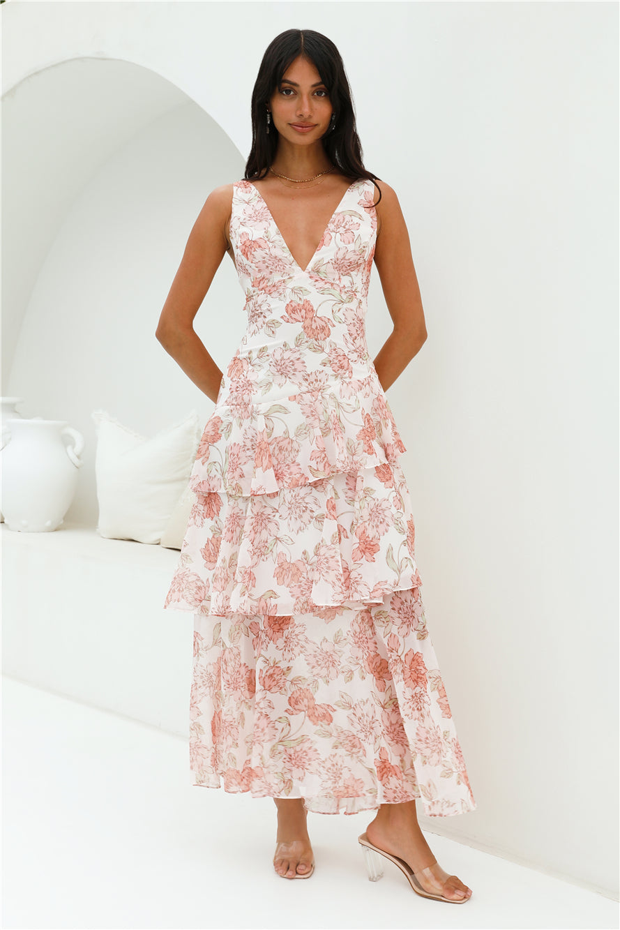 Foolish One Maxi Dress Pink-Seaa Fashion