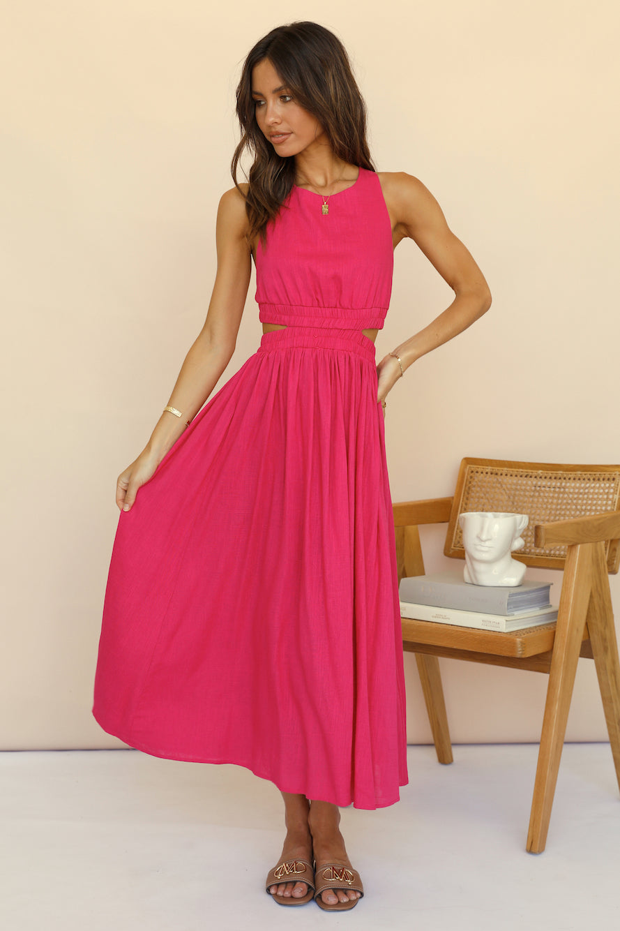 Best With Time Maxi Dress Pink-Seaa Fashion