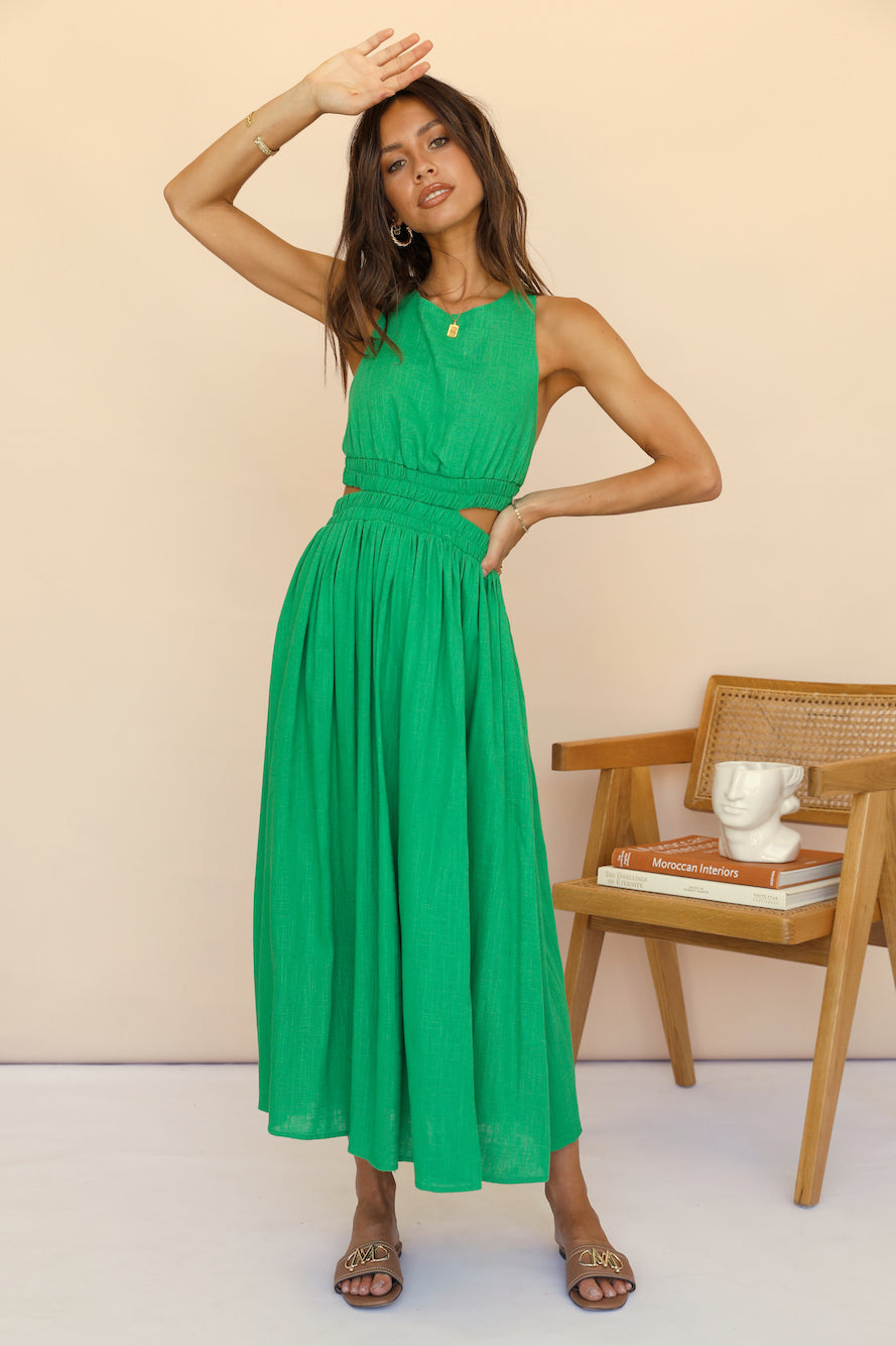 Best With Time Maxi Dress Green-Seaa Fashion