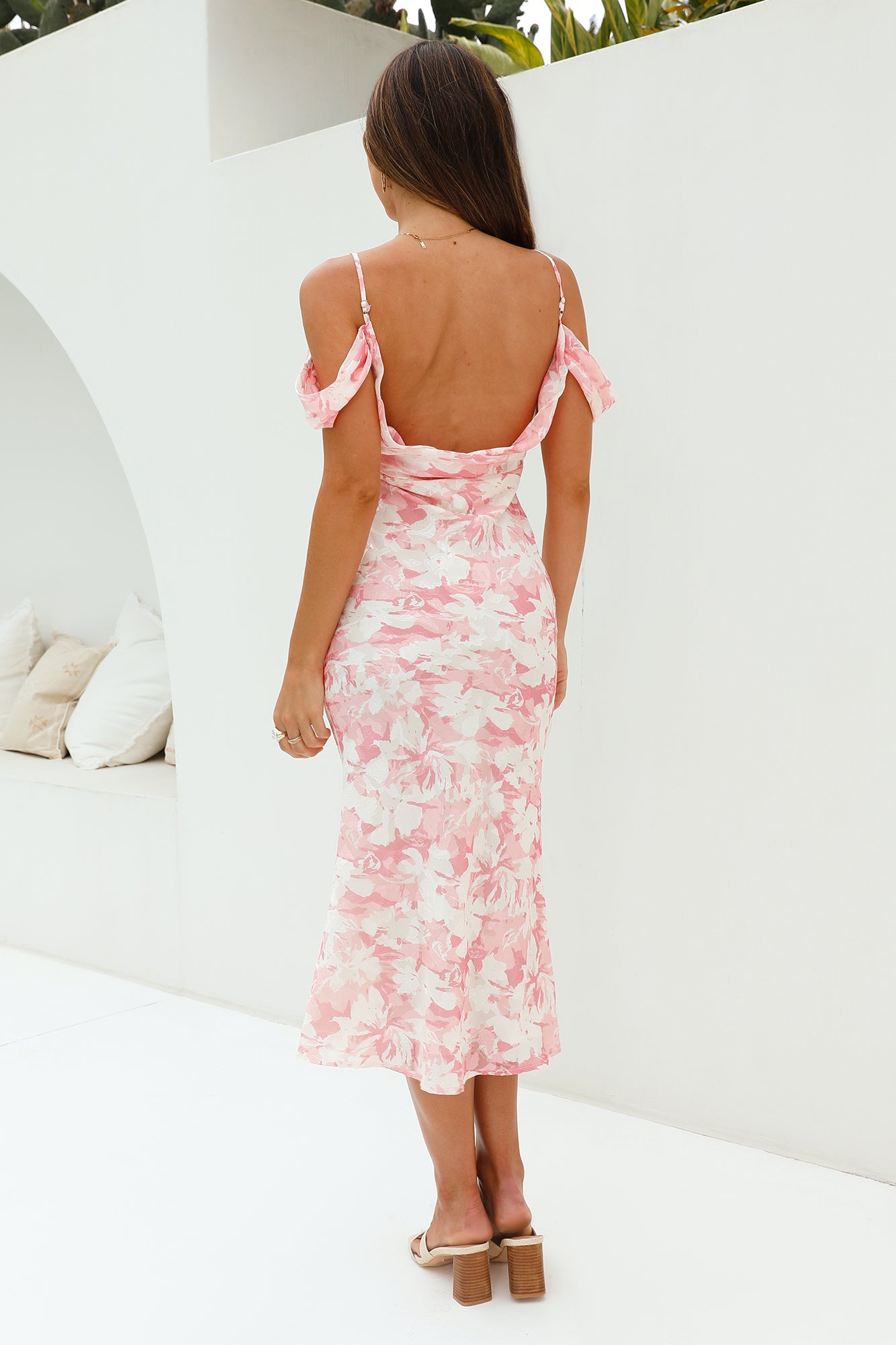 Tropical Vacation Midi Dress Pink-Seaa Fashion