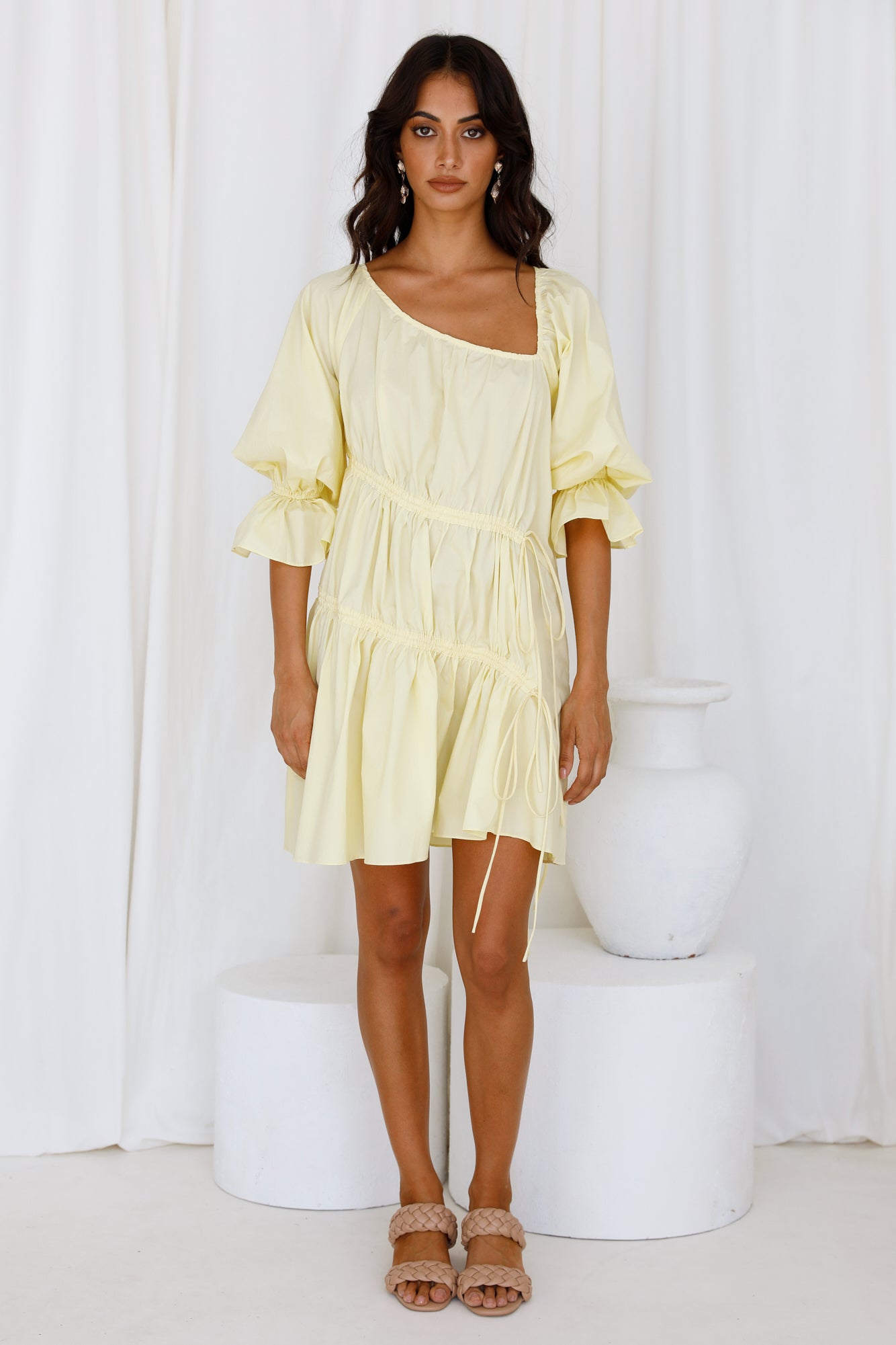 Warming Up Dress Yellow-Seaa Fashion