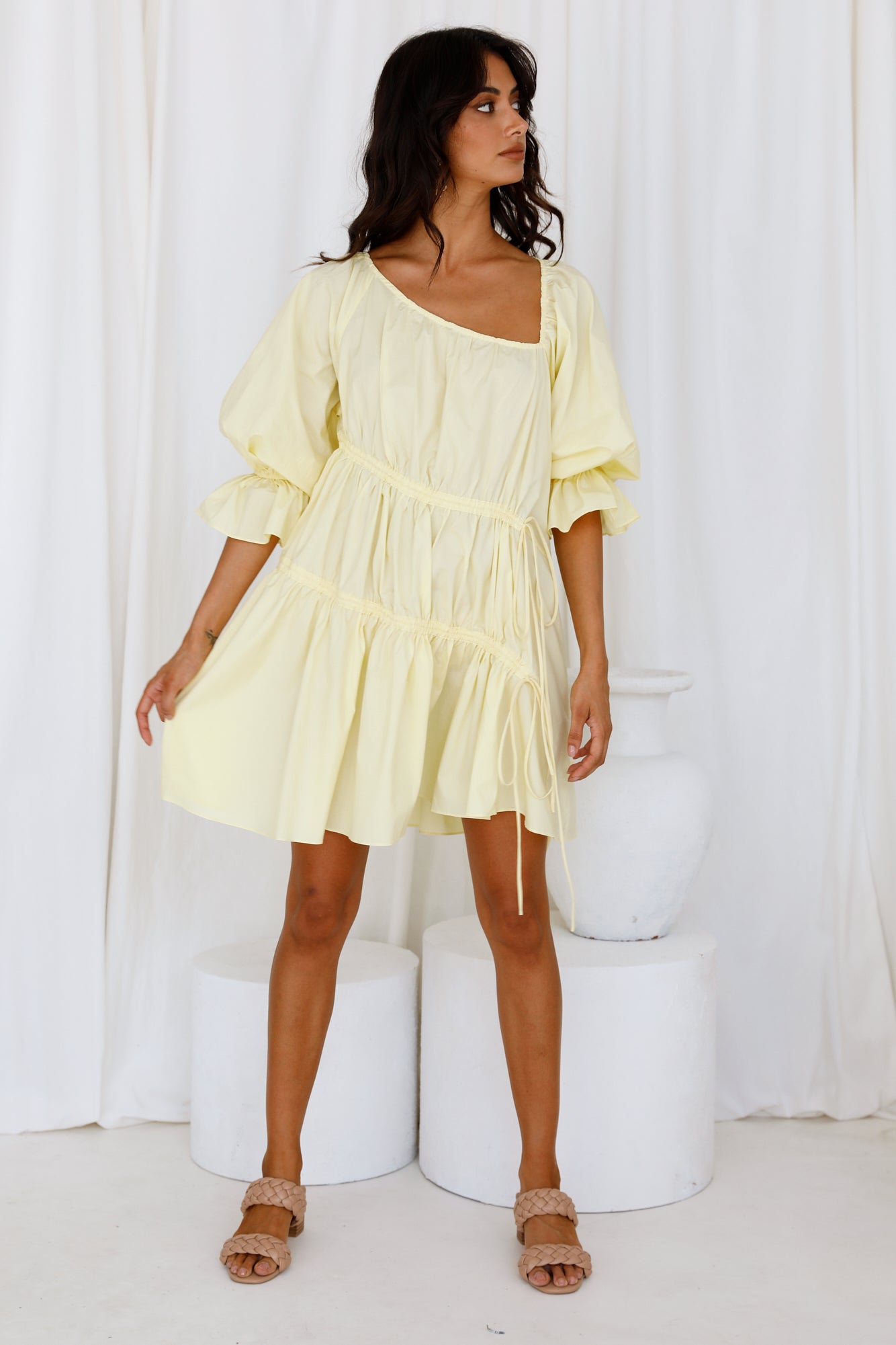 Warming Up Dress Yellow-Seaa Fashion