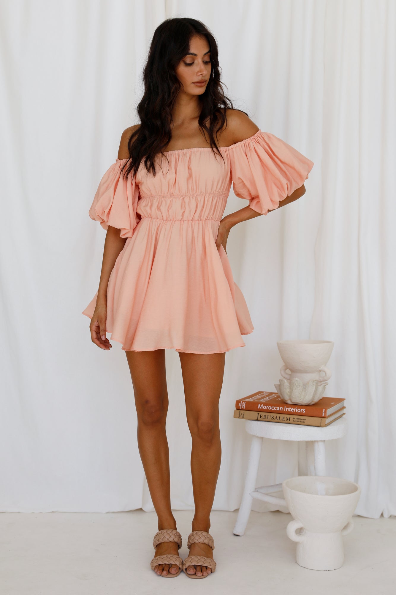 Berry Hearts Dress Orange-Seaa Fashion