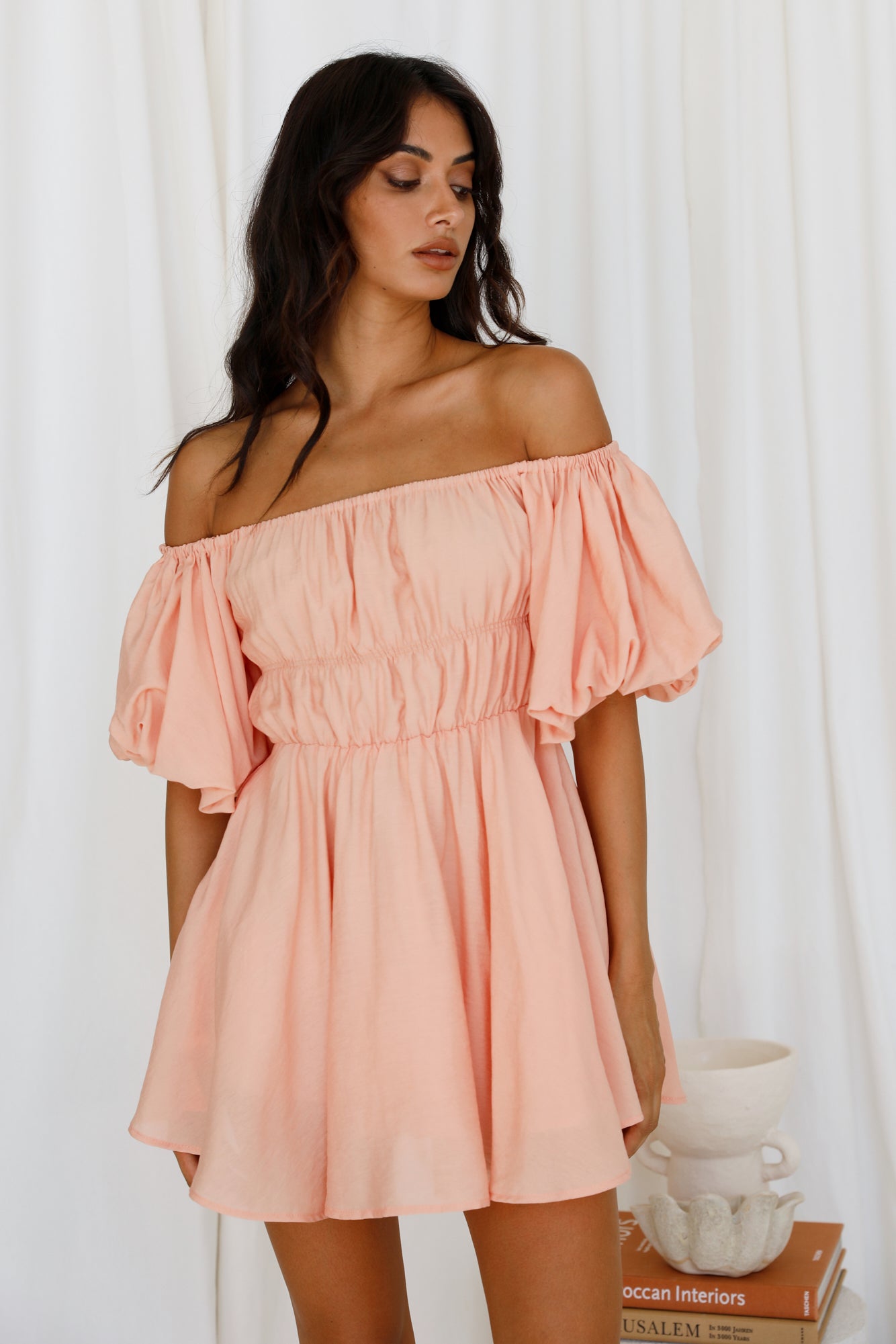 Berry Hearts Dress Orange-Seaa Fashion