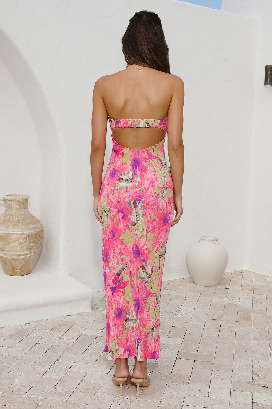 Walking Distance Midi Dress Pink-Seaa Fashion