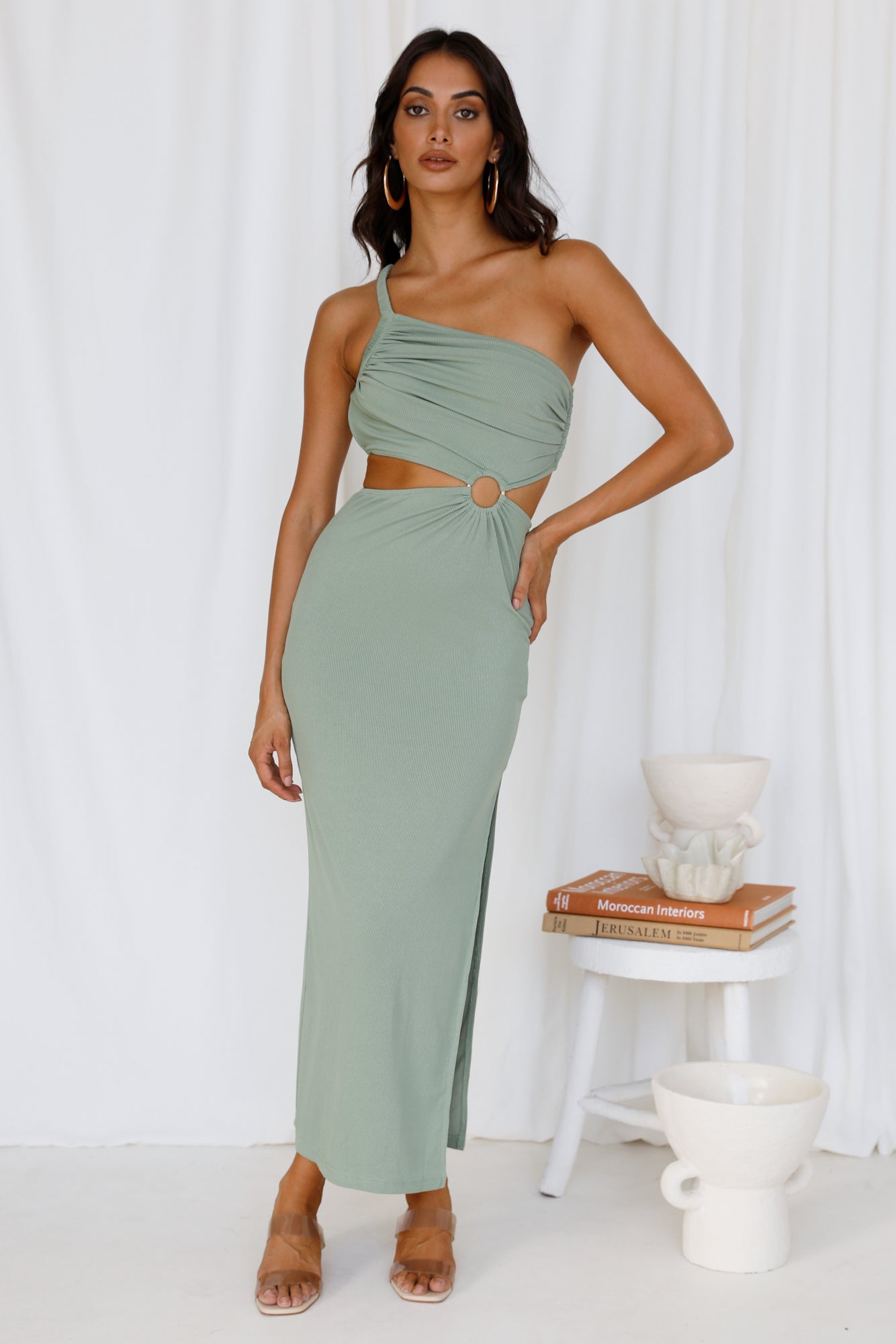 North Facing Sun Maxi Dress Green-Seaa Fashion