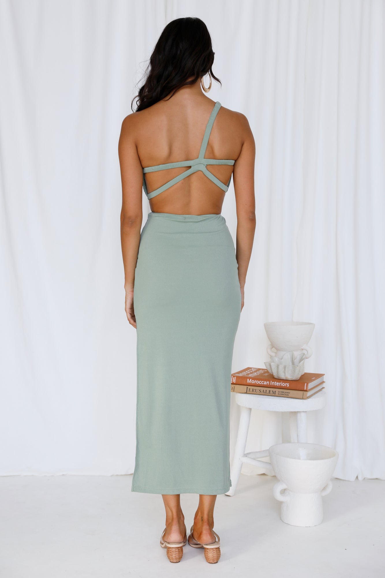 North Facing Sun Maxi Dress Green-Seaa Fashion