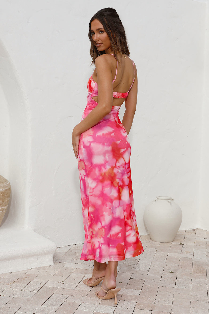 Catching Feelings Maxi Dress Pink-Seaa Fashion