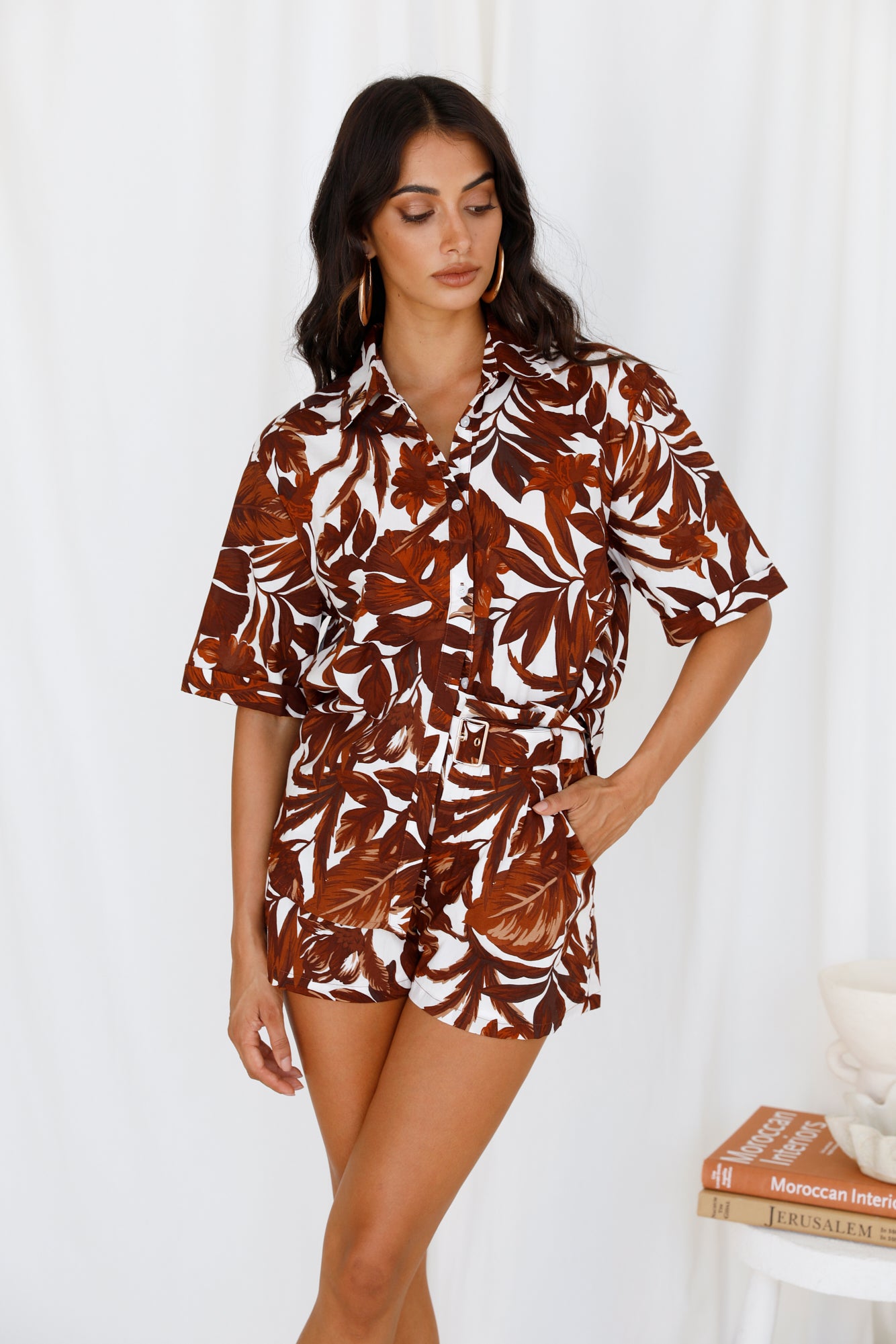SEVEN WONDERS Lorelei Shirt Chocolate-Seaa Fashion