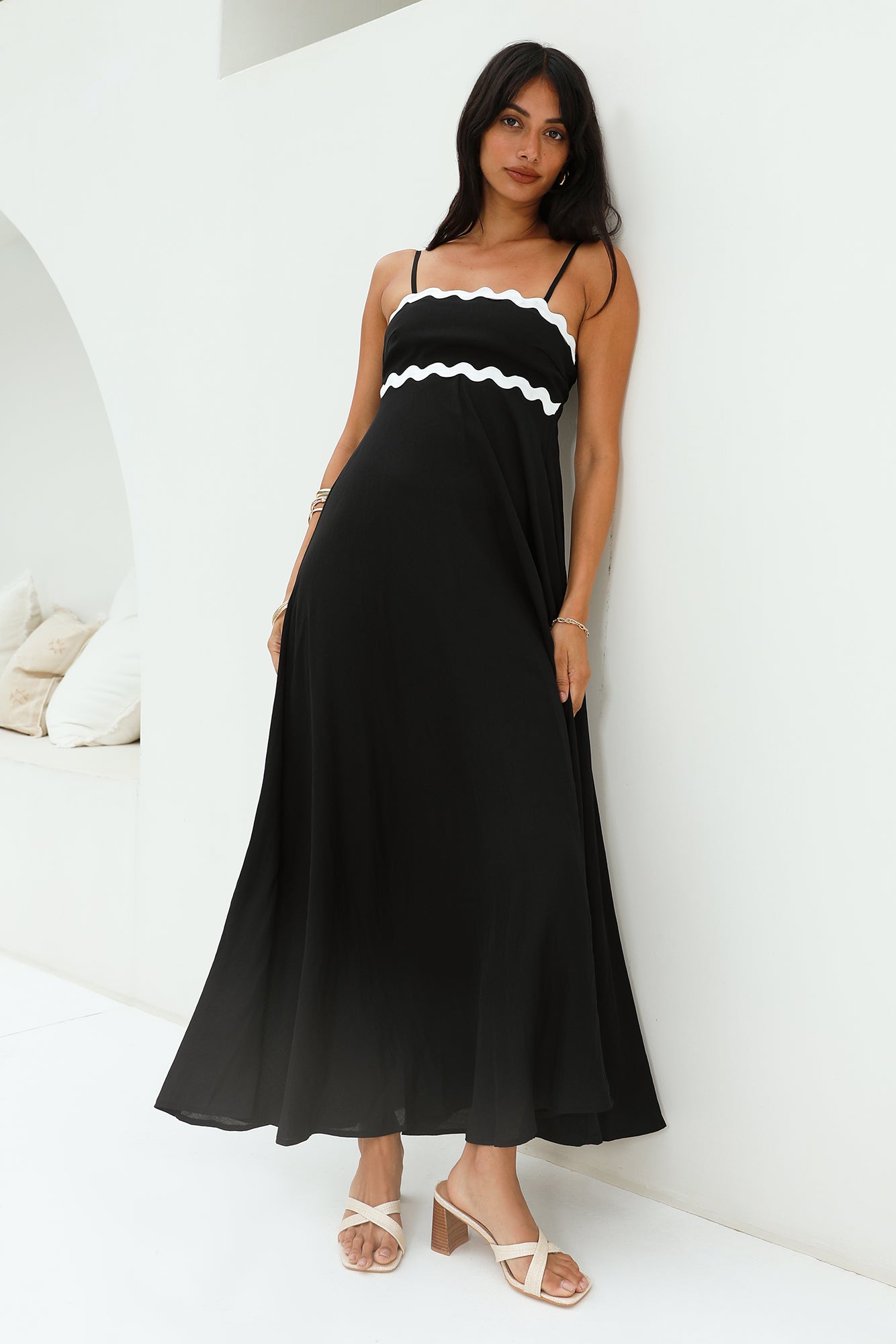 Blowing Away Maxi Dress Black-Seaa Fashion