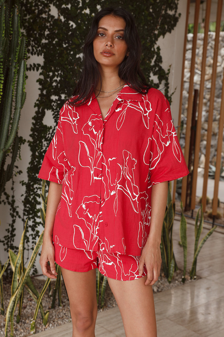 Holiday Mood Set Red-Seaa Fashion