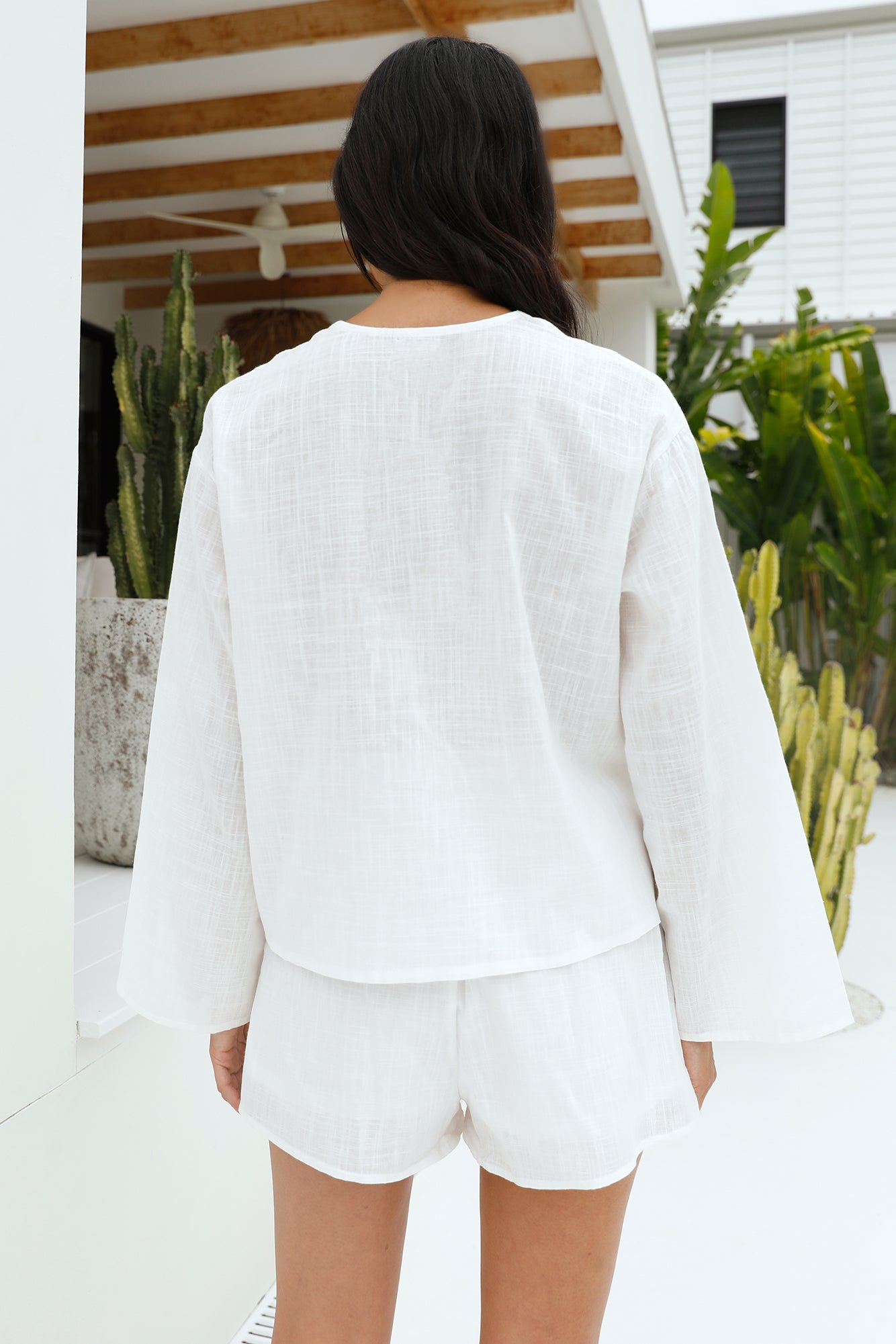 Listen Closely Set White-Seaa Fashion