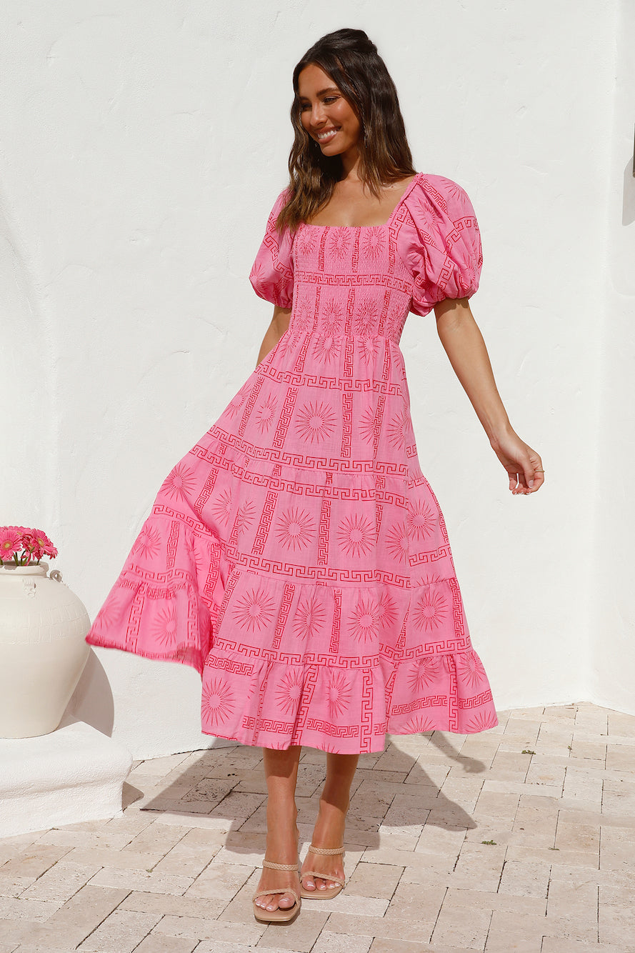 Got It Handled Maxi Dress Pink-Seaa Fashion