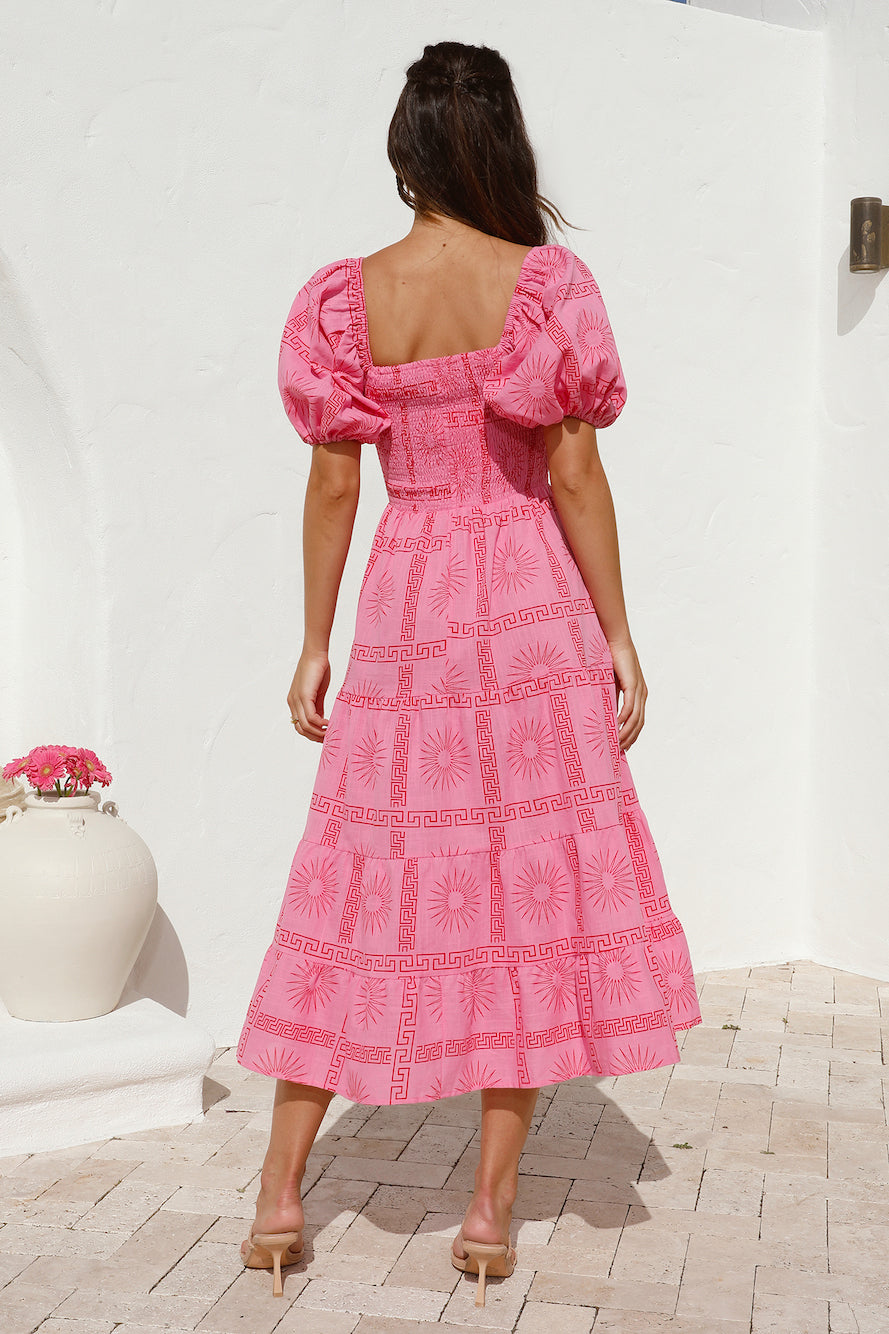 Got It Handled Maxi Dress Pink-Seaa Fashion