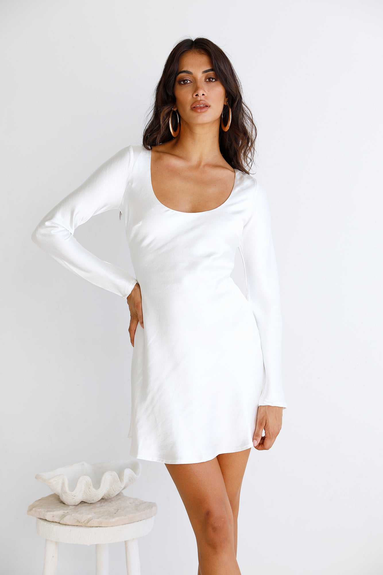 Loren Dress White-Seaa Fashion
