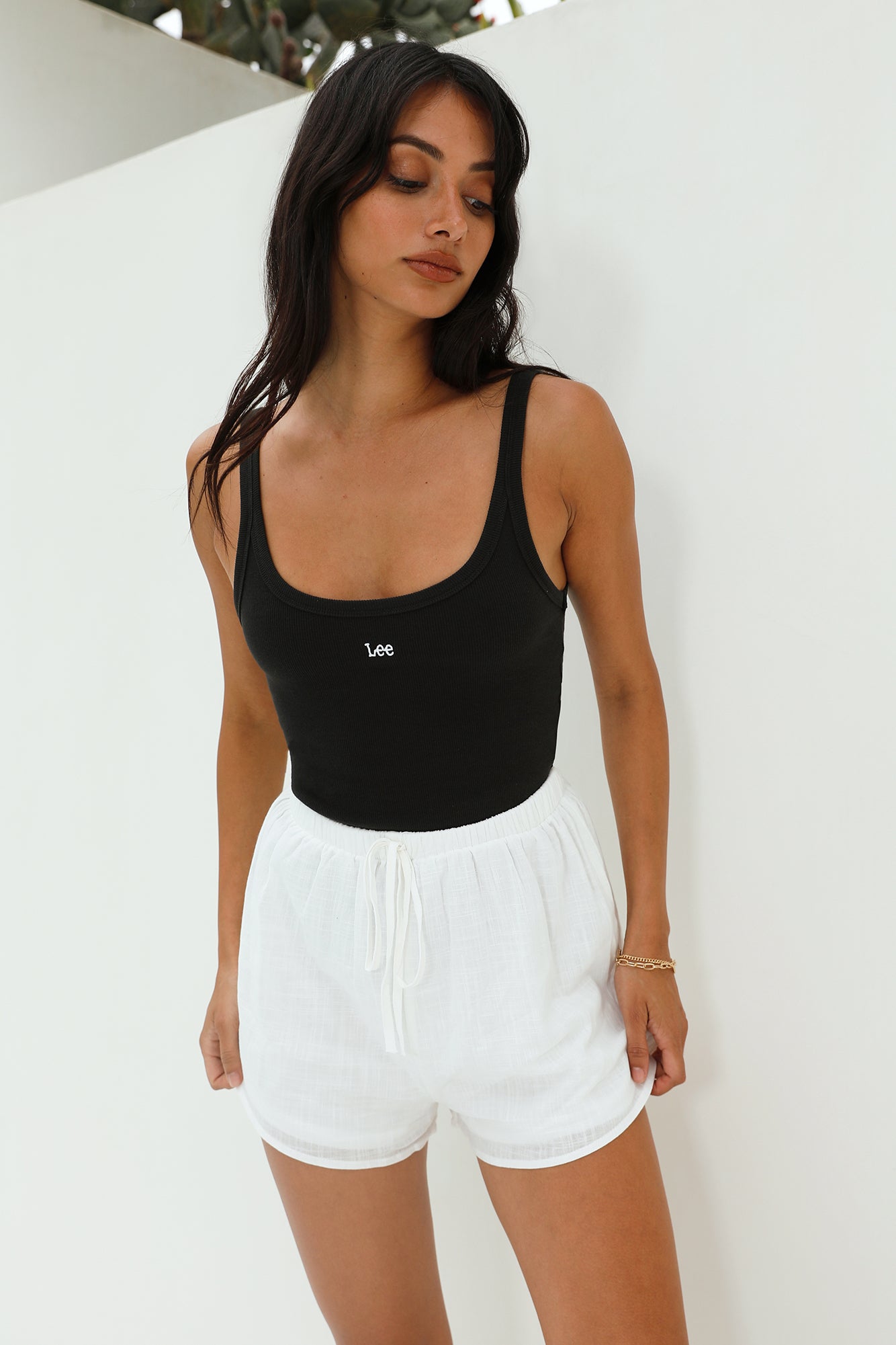 LEE Essential Cami Twitch Black-Seaa Fashion