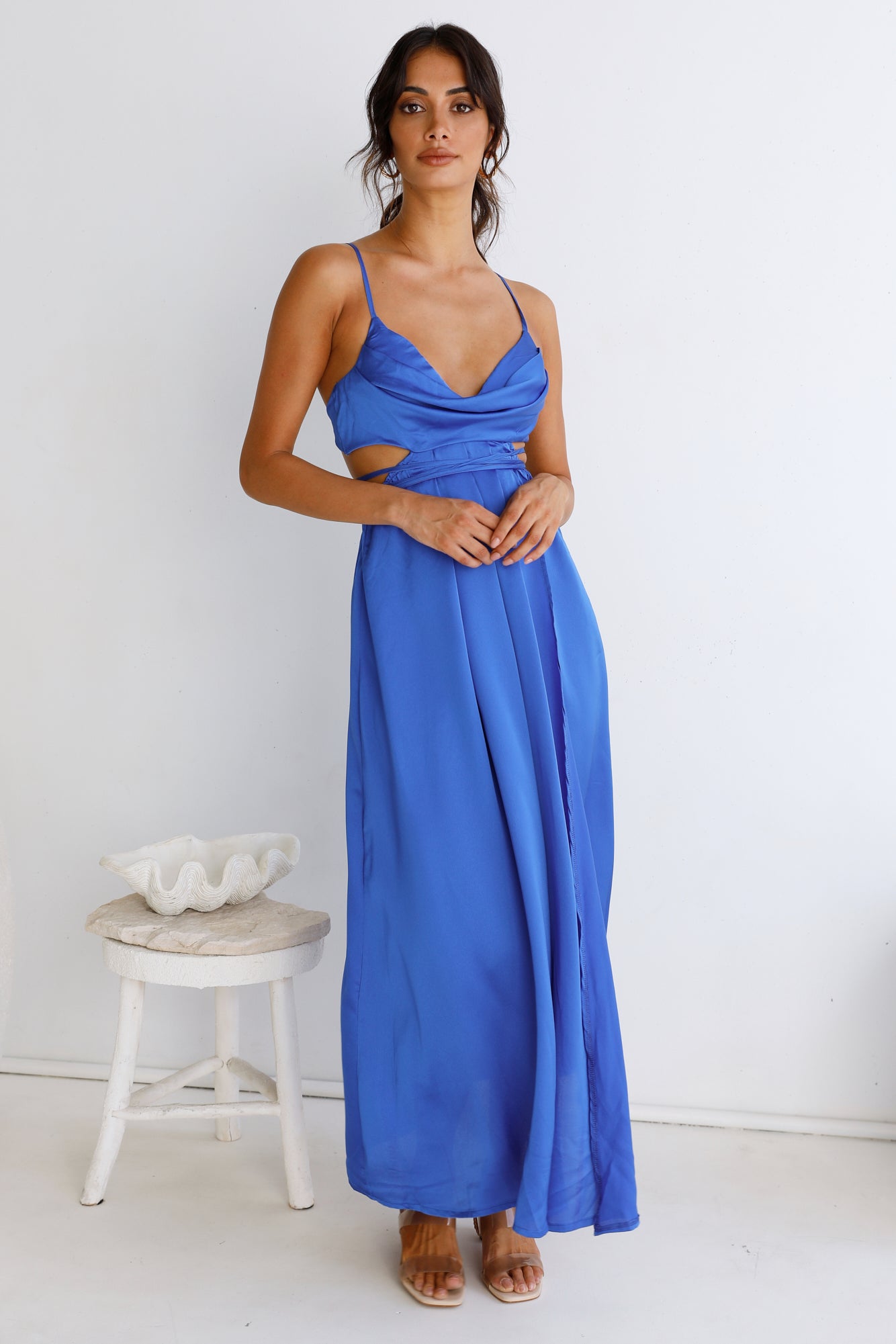 Be My Darling Maxi Dress Royal Blue-Seaa Fashion