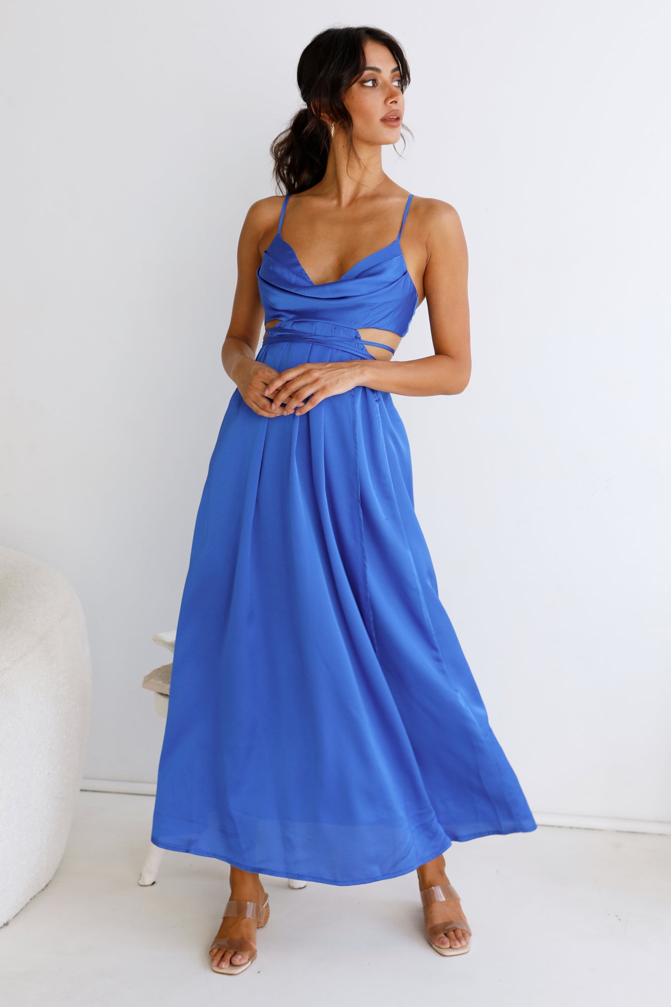 Be My Darling Maxi Dress Royal Blue-Seaa Fashion