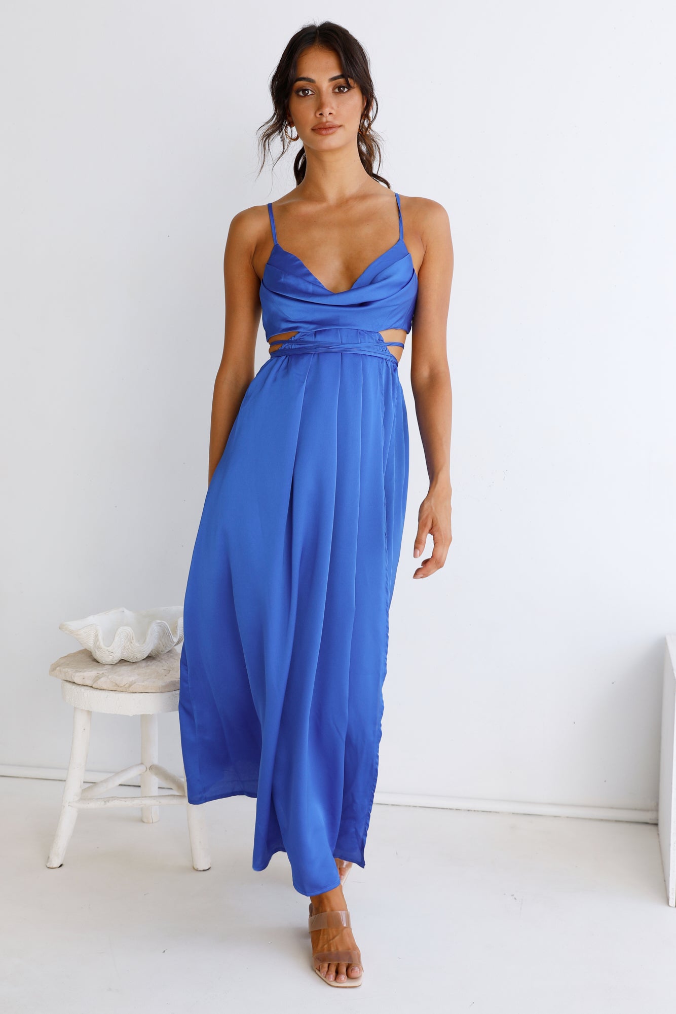 Be My Darling Maxi Dress Royal Blue-Seaa Fashion
