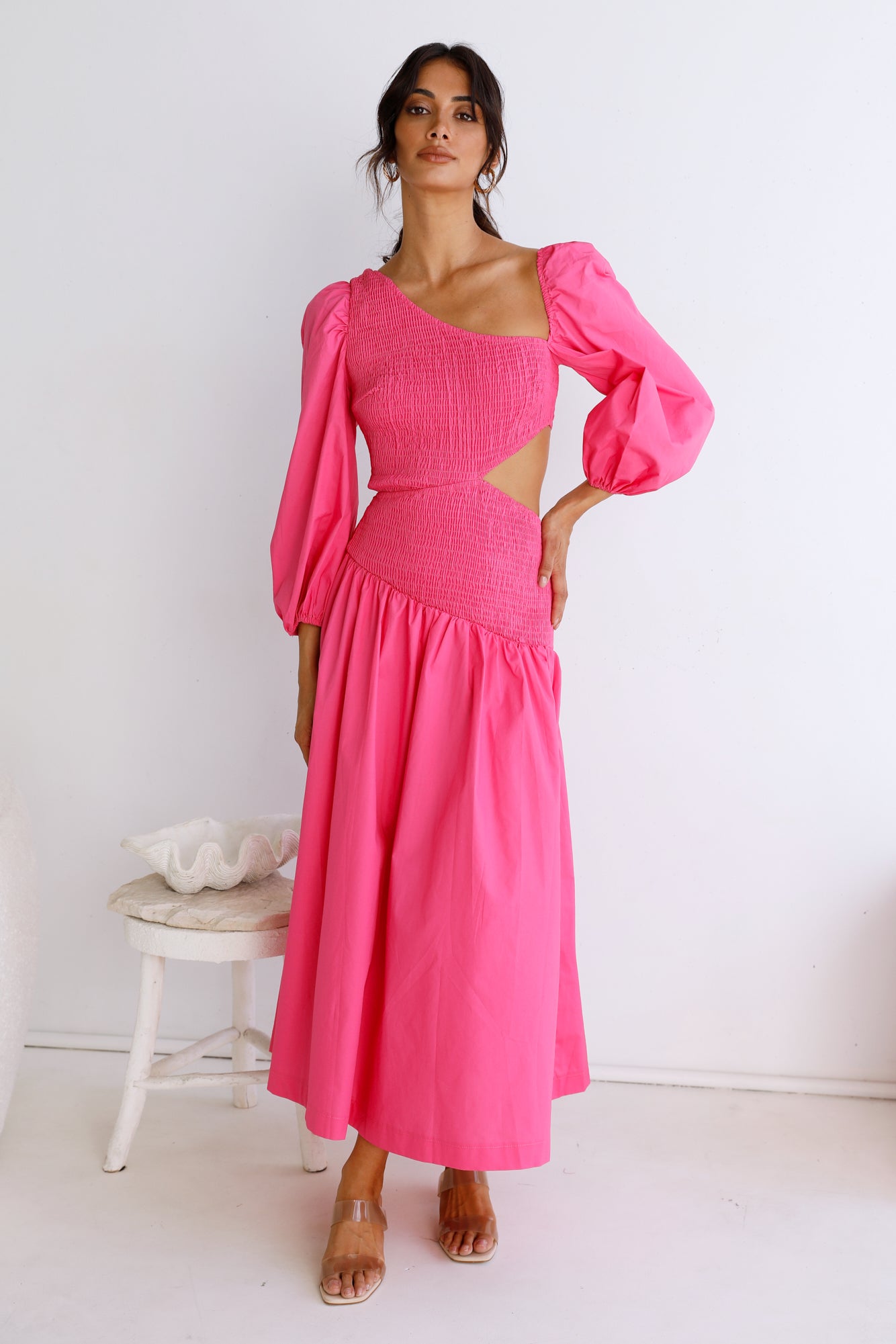 Cheery Maxi Dress Pink-Seaa Fashion