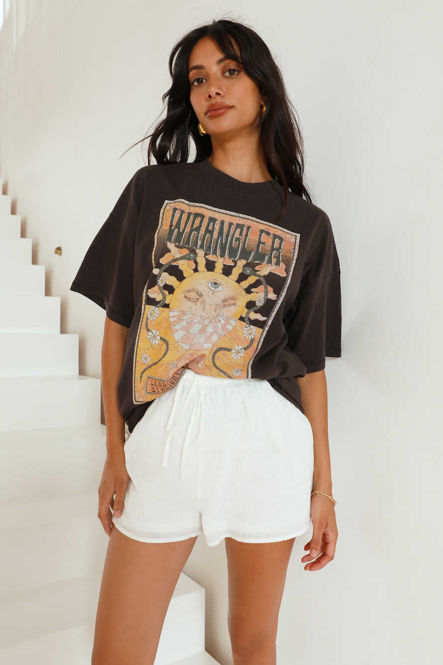 WRANGLER Boxy Slouch Tee Mind Mirage-Seaa Fashion