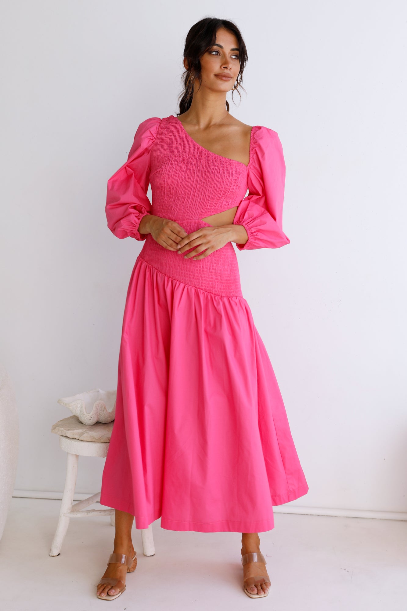 Cheery Maxi Dress Pink-Seaa Fashion