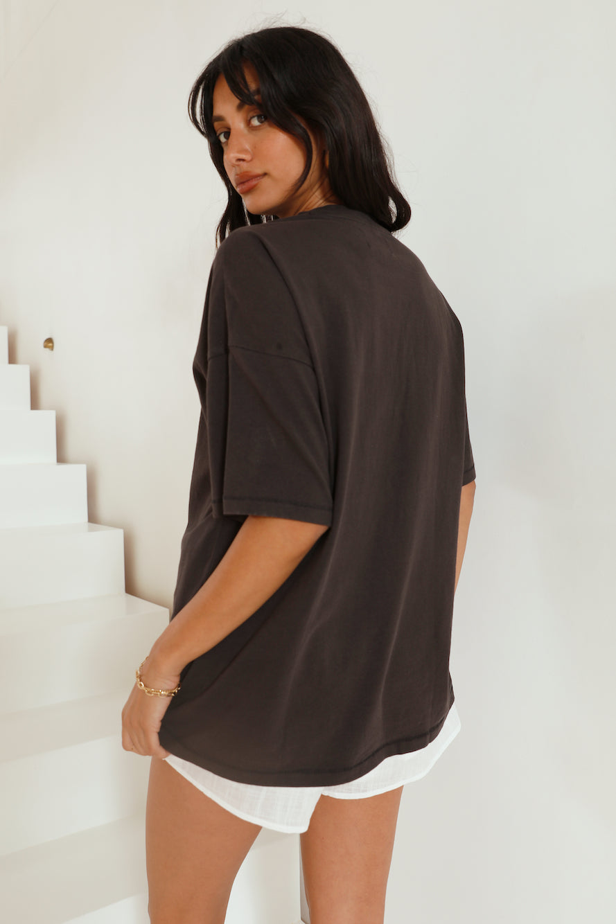 WRANGLER Boxy Slouch Tee Mind Mirage-Seaa Fashion