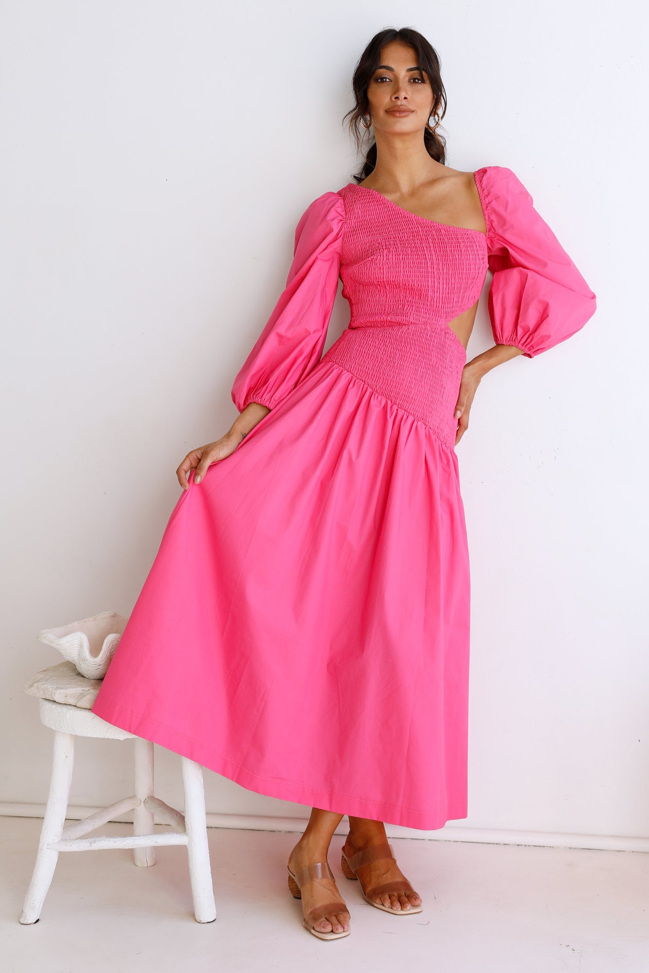 Cheery Maxi Dress Pink-Seaa Fashion