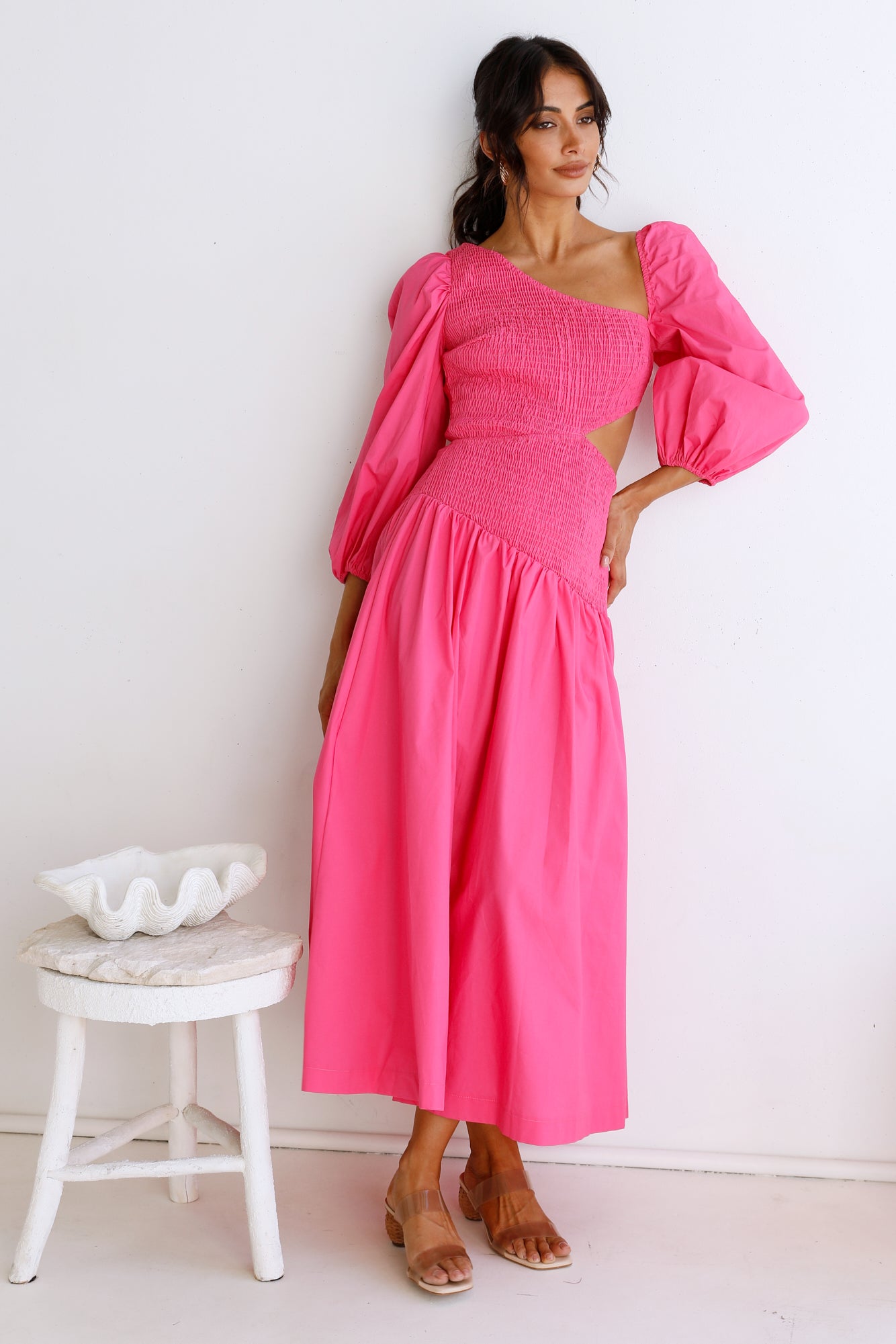 Cheery Maxi Dress Pink-Seaa Fashion