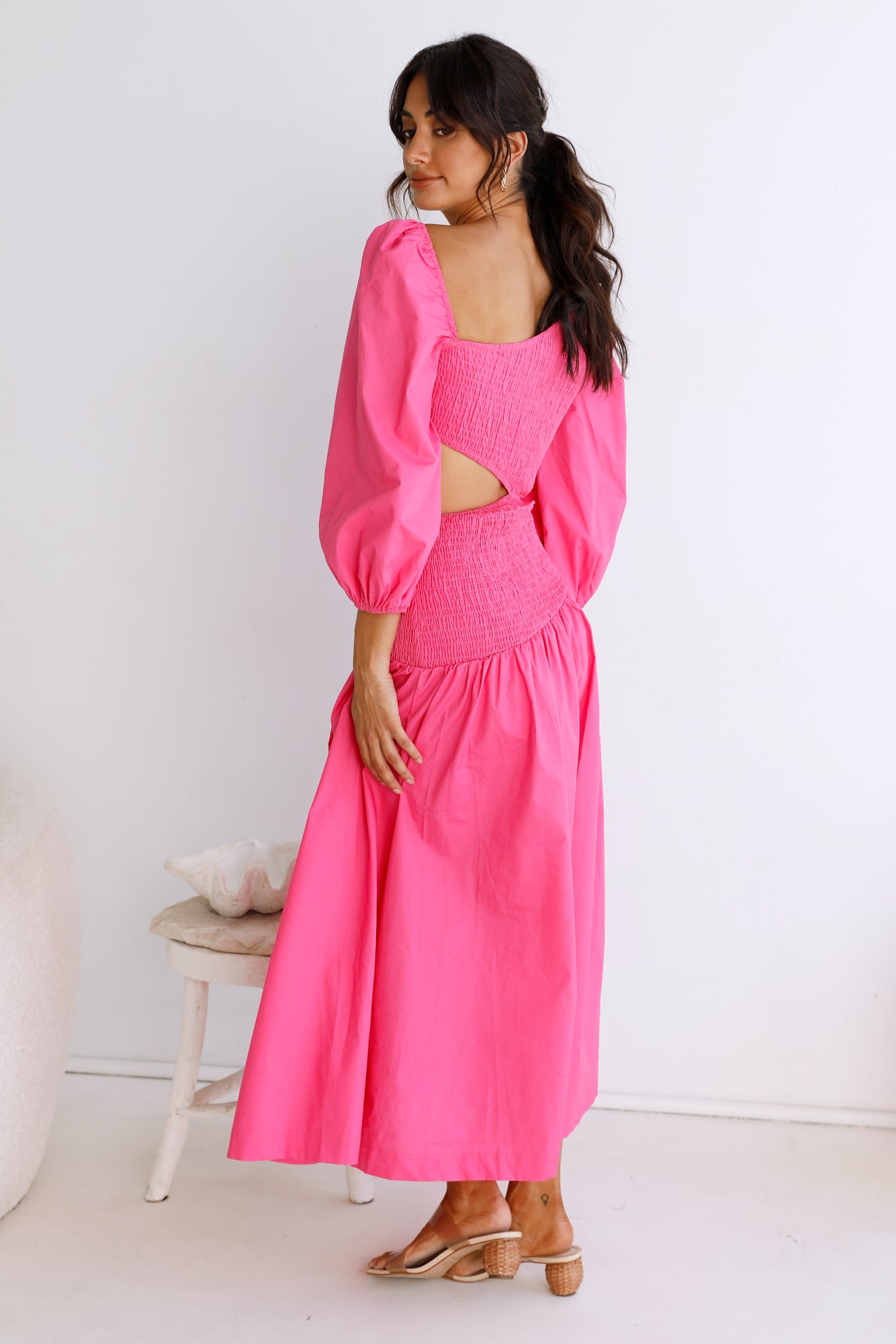 Cheery Maxi Dress Pink-Seaa Fashion