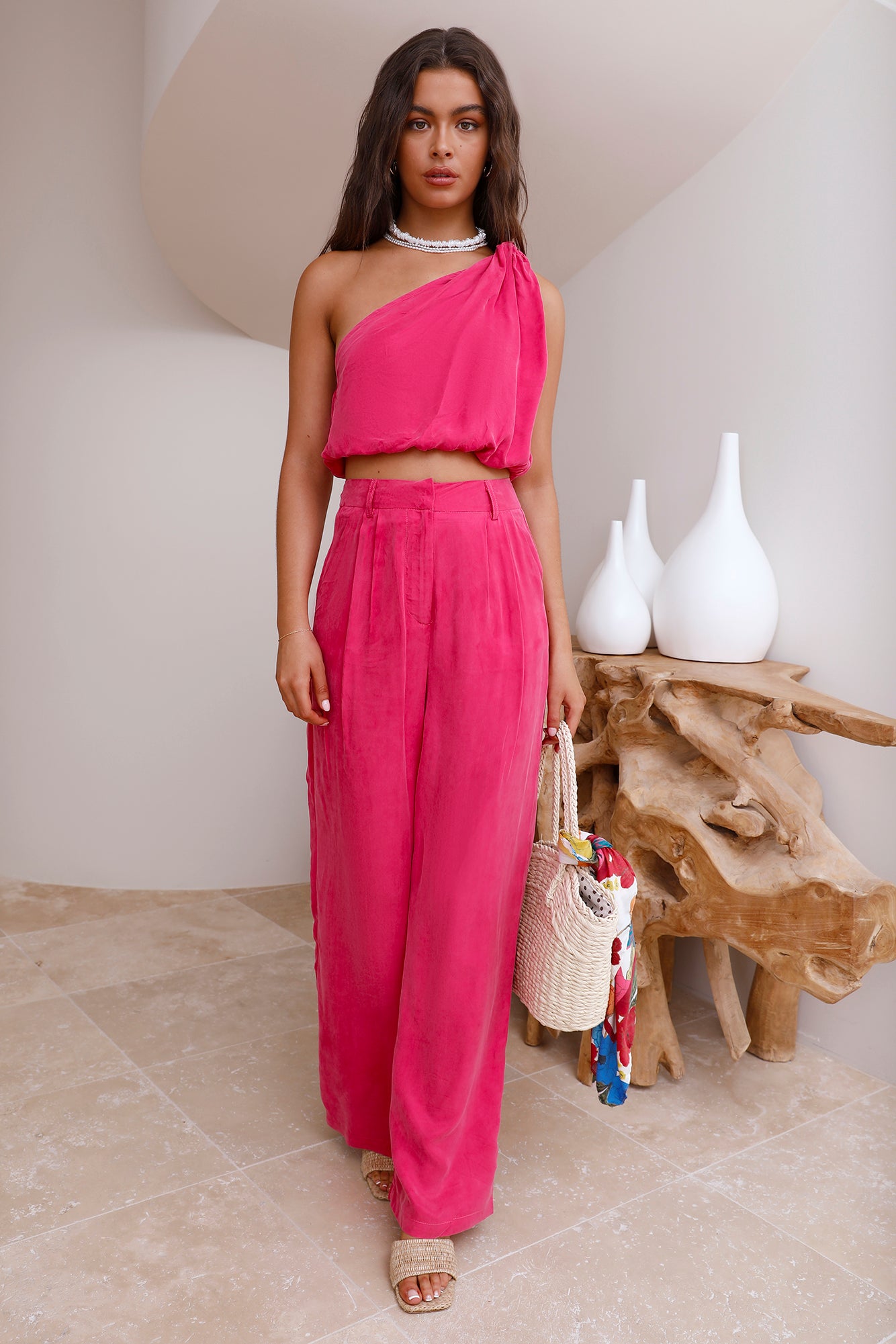 Tropical Dreamscape Pants Pink-Seaa Fashion