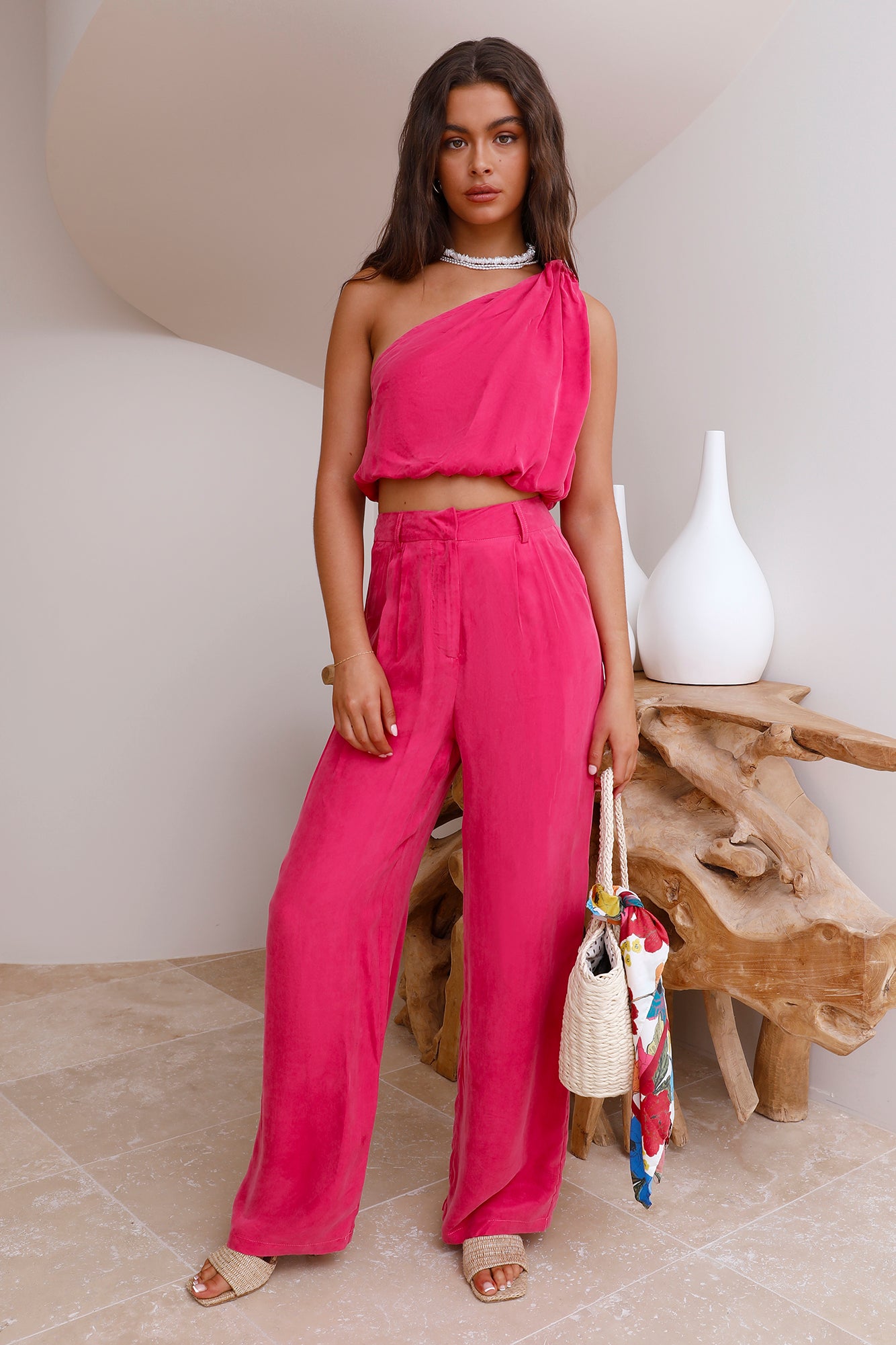 Tropical Dreamscape Pants Pink-Seaa Fashion