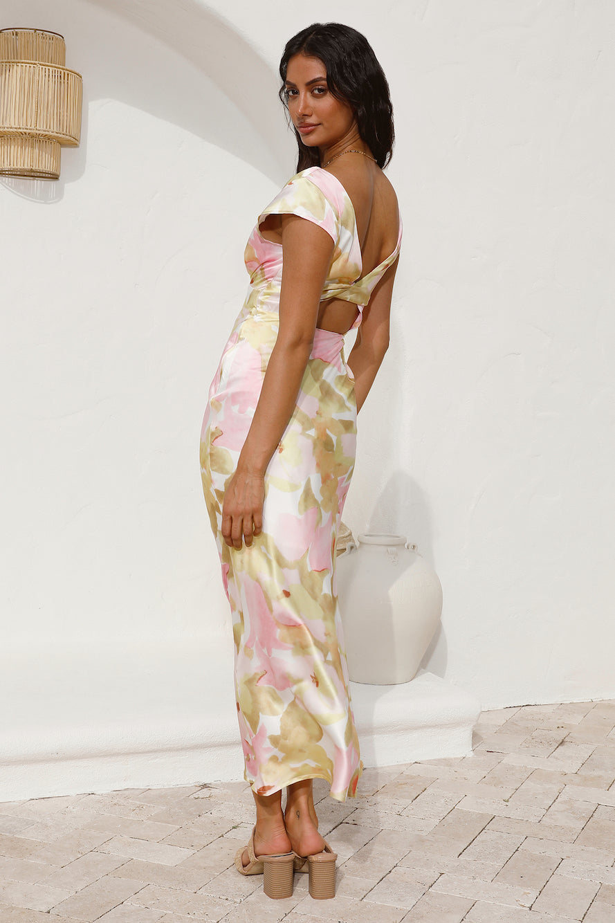 Be Back Soon Maxi Dress Pink-Seaa Fashion