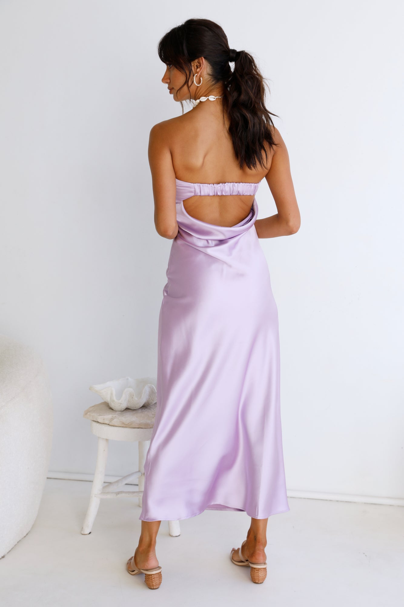 Gleam In Gold Maxi Dress Purple-Seaa Fashion