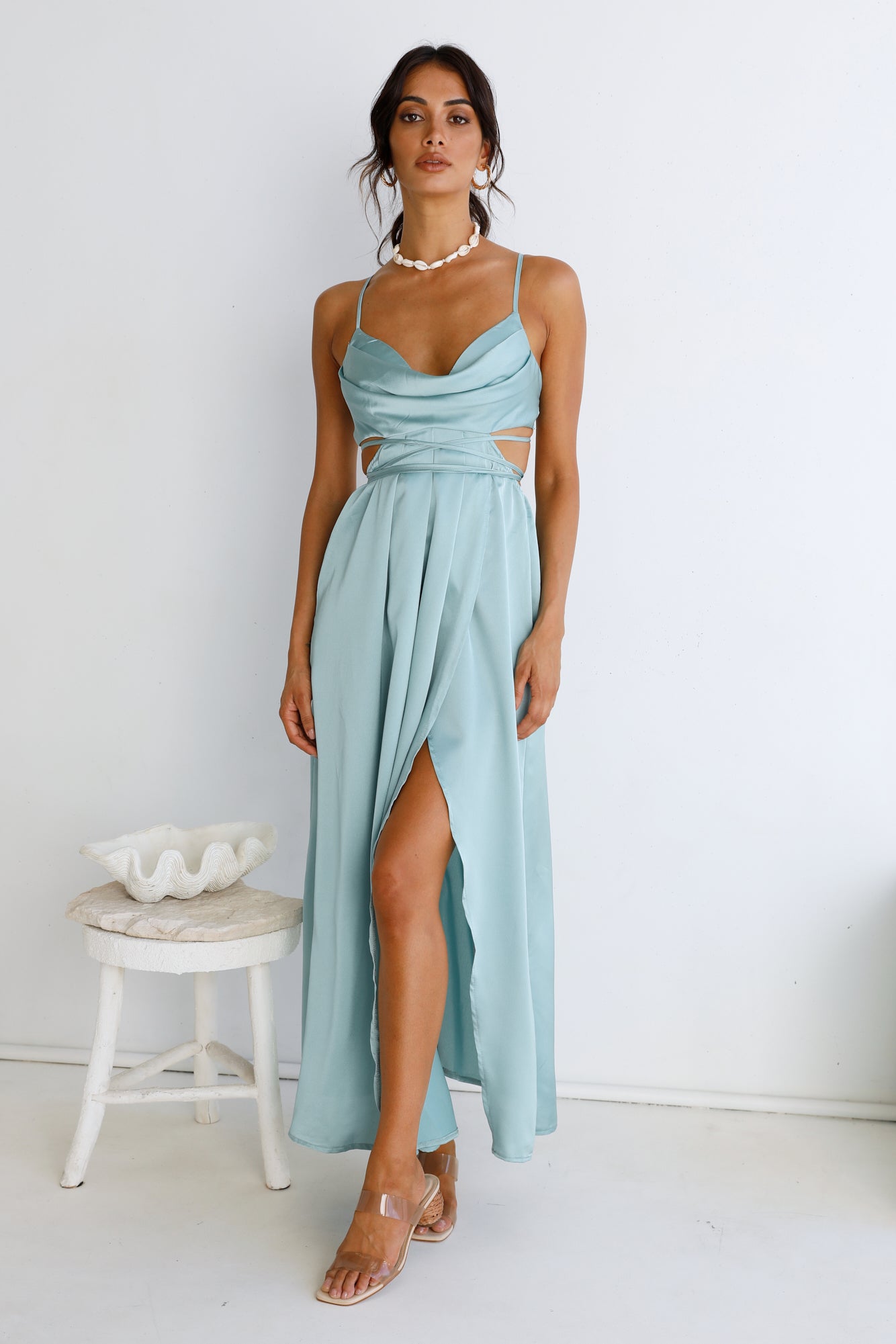 Be My Darling Maxi Dress Light Blue-Seaa Fashion