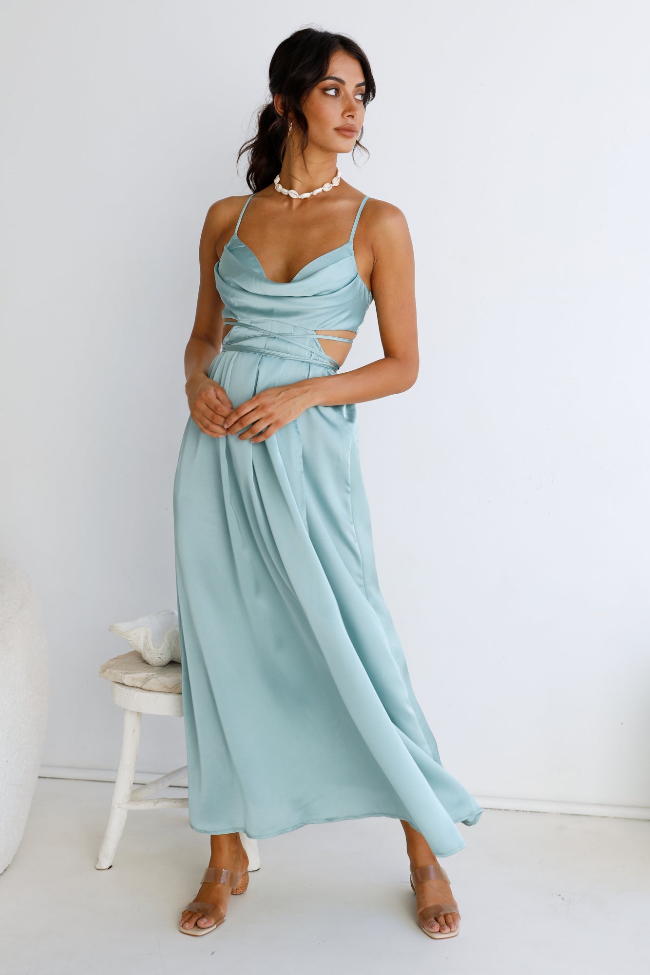 Be My Darling Maxi Dress Light Blue-Seaa Fashion