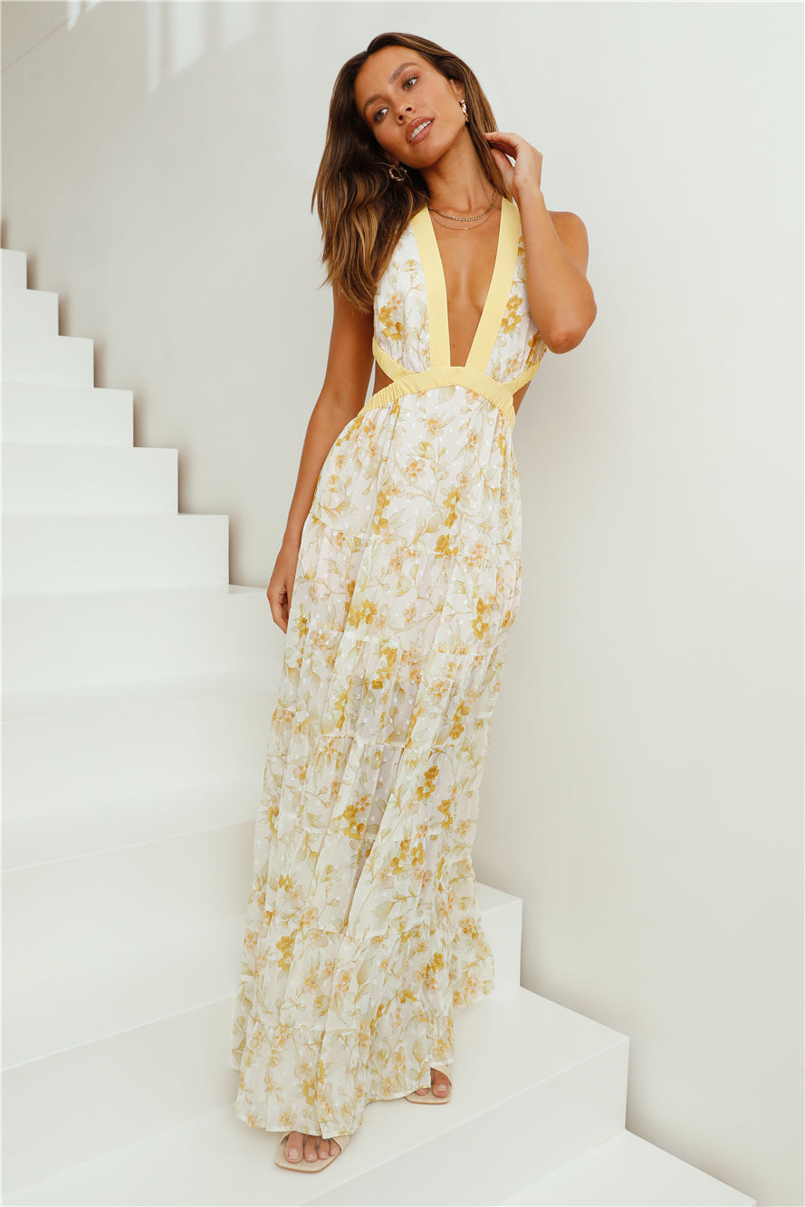 HELLO MOLLY Fashion Forward Maxi Dress Yellow-Seaa Fashion