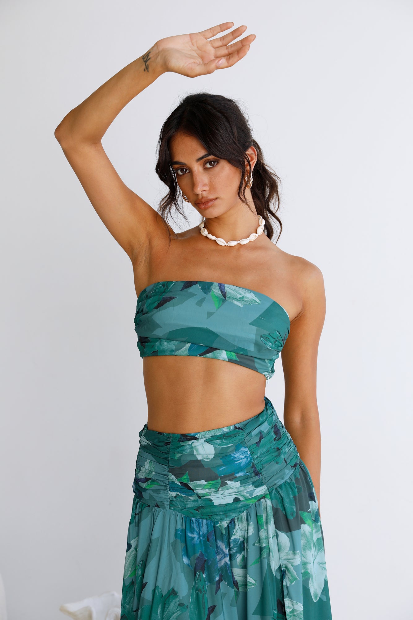 Gift Of Nature Crop Top Green-Seaa Fashion