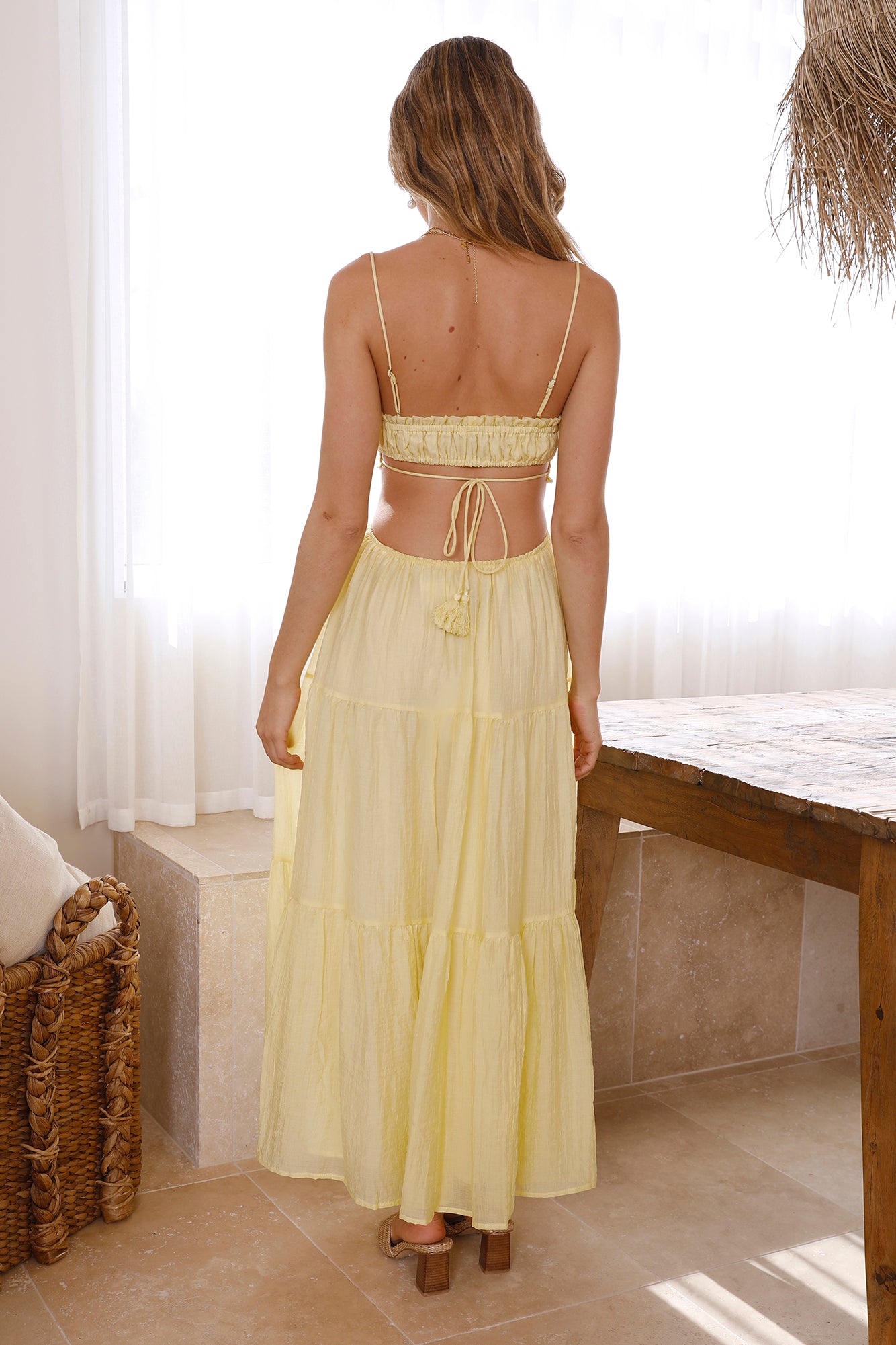 Heartbreaker Maxi Dress Yellow-Seaa Fashion