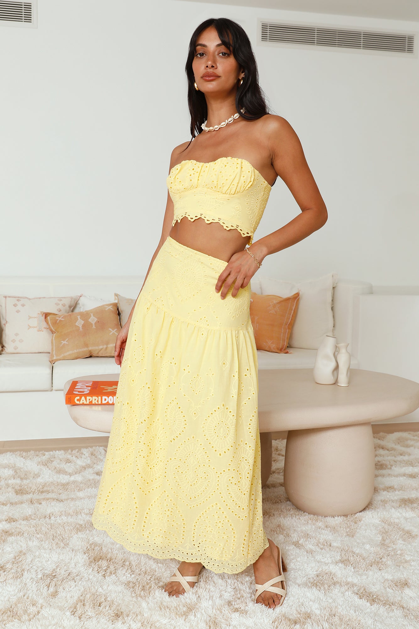 Enjoy Daylight Crop Top Yellow-Seaa Fashion